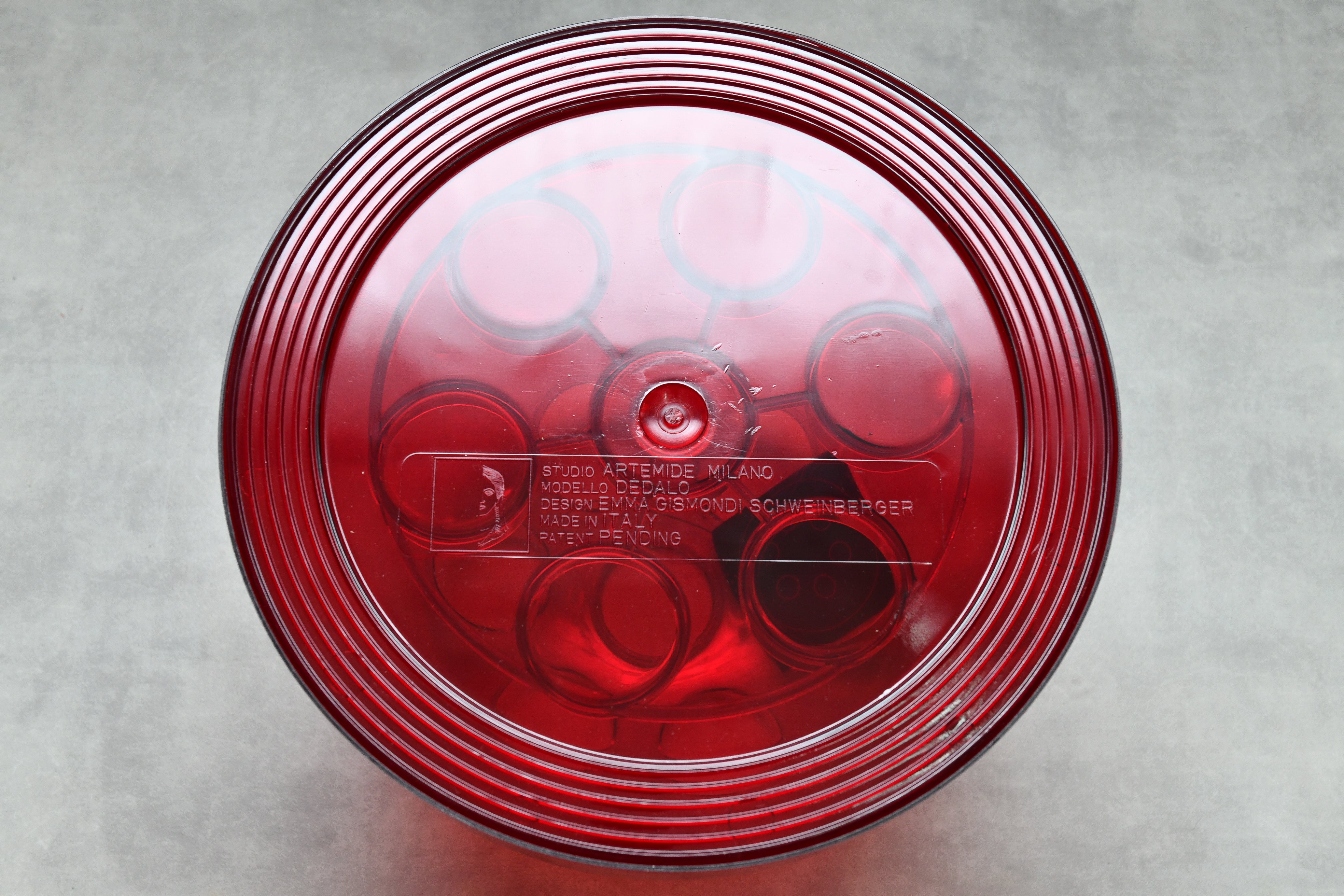 【未使用品】Artemide アルテミデ DEDALO デダロ 傘立て アンブレラスタンド レッド スペースエイジ