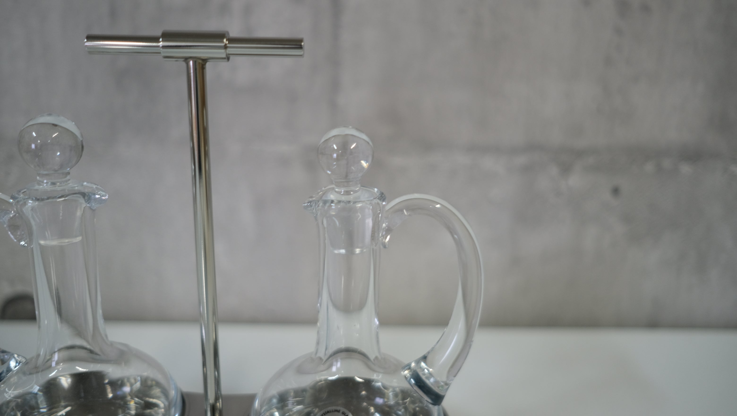 【デットストック】ALESSI アレッシィ オイルビネガーボトル Christopher Dresser クリストファー・ドレッサー 90034 ALESSI CONDIMENT SET - OIL VINEGAR