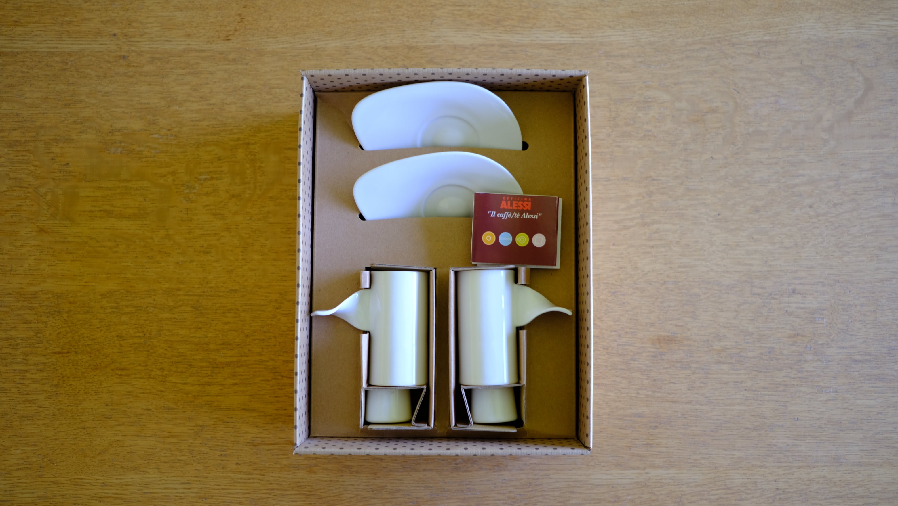 【廃盤・デッドストック】アレッシィ OFFICINA ALESSI デミタスカップ&ソーサー 2客セット|Federico Grazzini デザイン