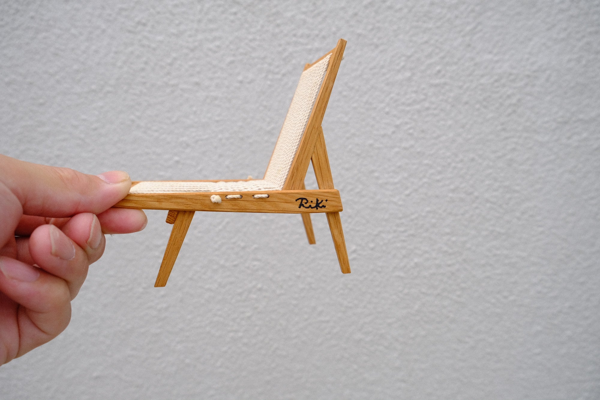 渡辺力|Rope Chair ミニチュア(紐椅子)限定50脚・直筆サイン入り/metrocs製