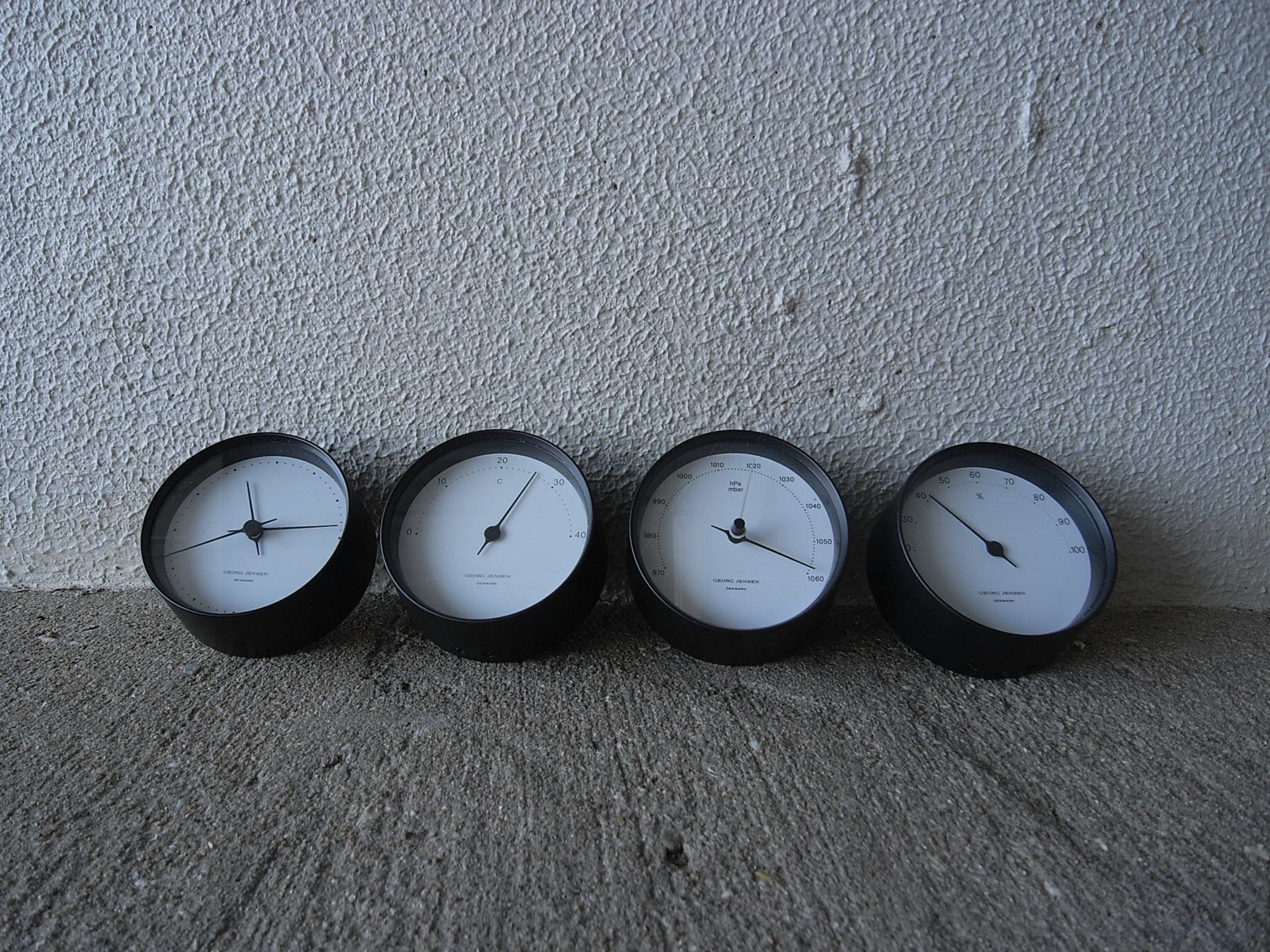 Georg Jensen Henning Koppel HK Clock set – Helvetica