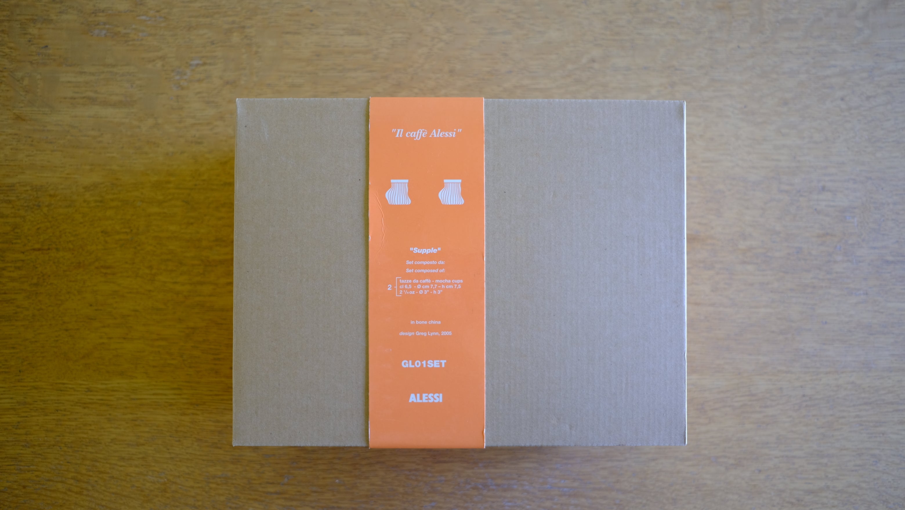 【廃盤品】オフィチーナ アレッシィ グレッグ・リン デミタス カップ&ソーサー 2客セット OFFICINA ALESSI Supple Cups Greg Lynn