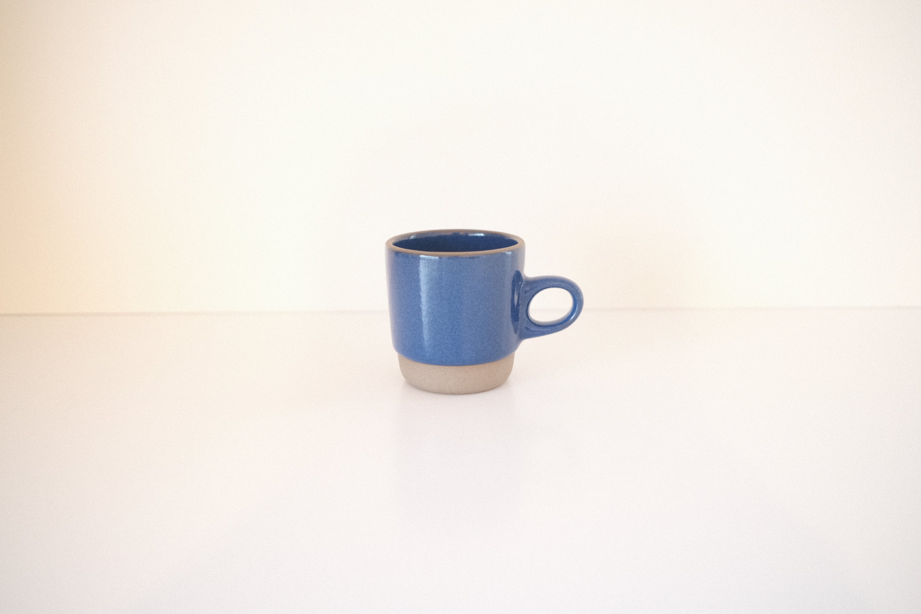 【未使用品】ヒースセラミック 陶器の青色マグカップ アメリカ 
