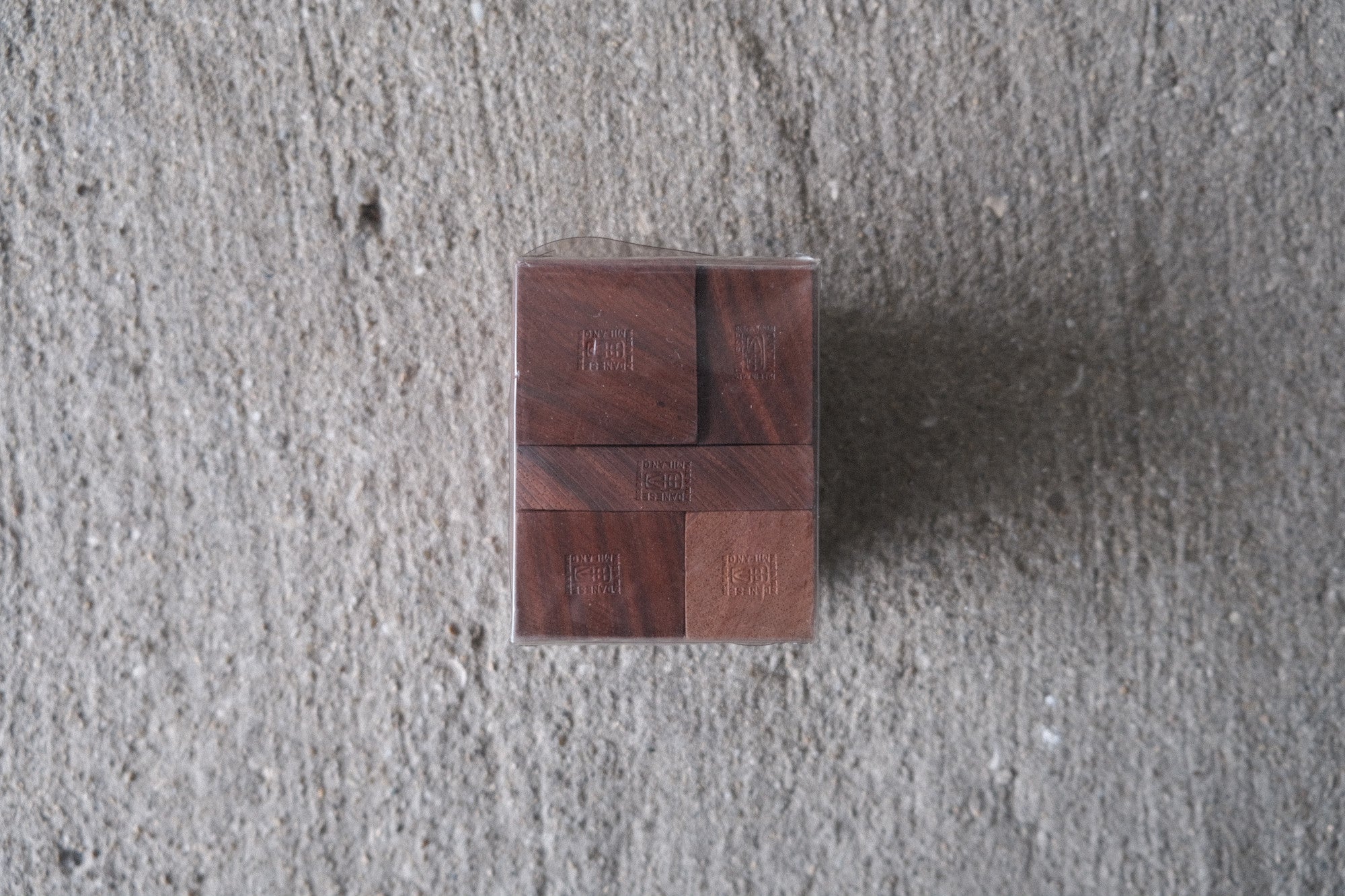 【希少】ブルーノ・ムナーリ スタンプ Bruno Munari Servizi Da Scrivania stamps model Timbri 2029A, collection of five <MOLUCCAS 英語版>