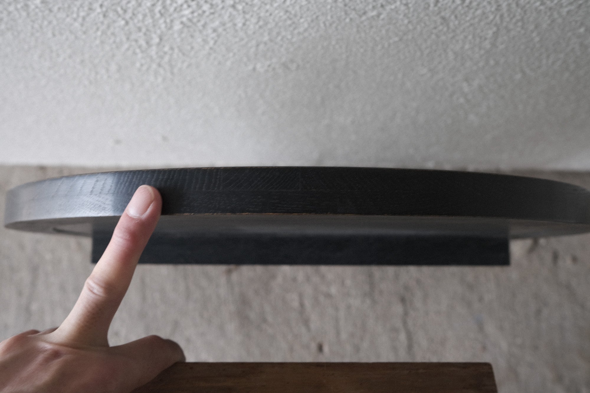 【希少】倉俣史朗 壁掛けミラー|筑波センターホテル特注モデル・ブラック|1980年代ヴィンテージ