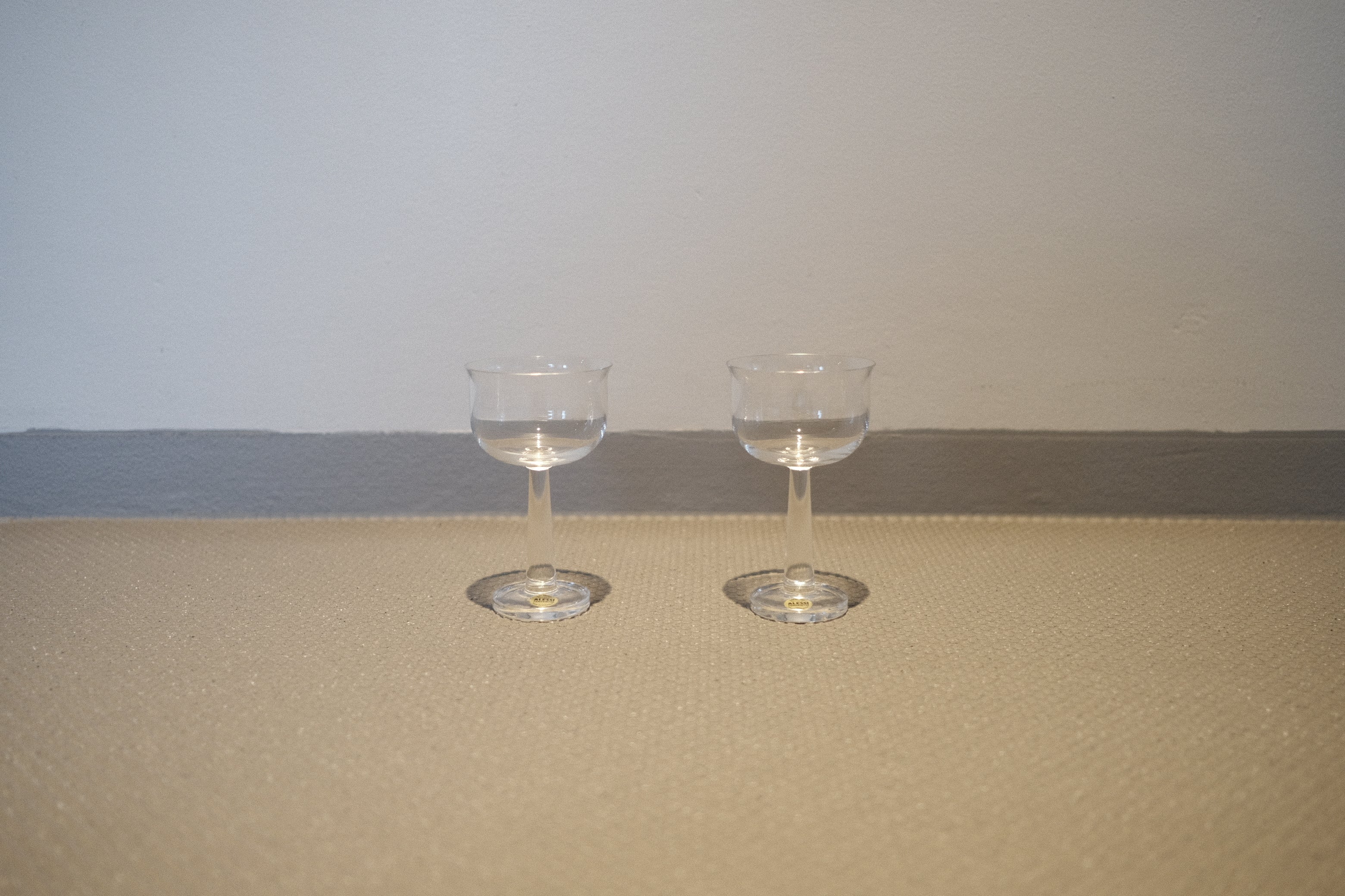 【デッドストック】エットーレ・ソットサス × アレッシィ Ginevra グラス(2客セット)|Ettore Sottsass Alessi Glass
