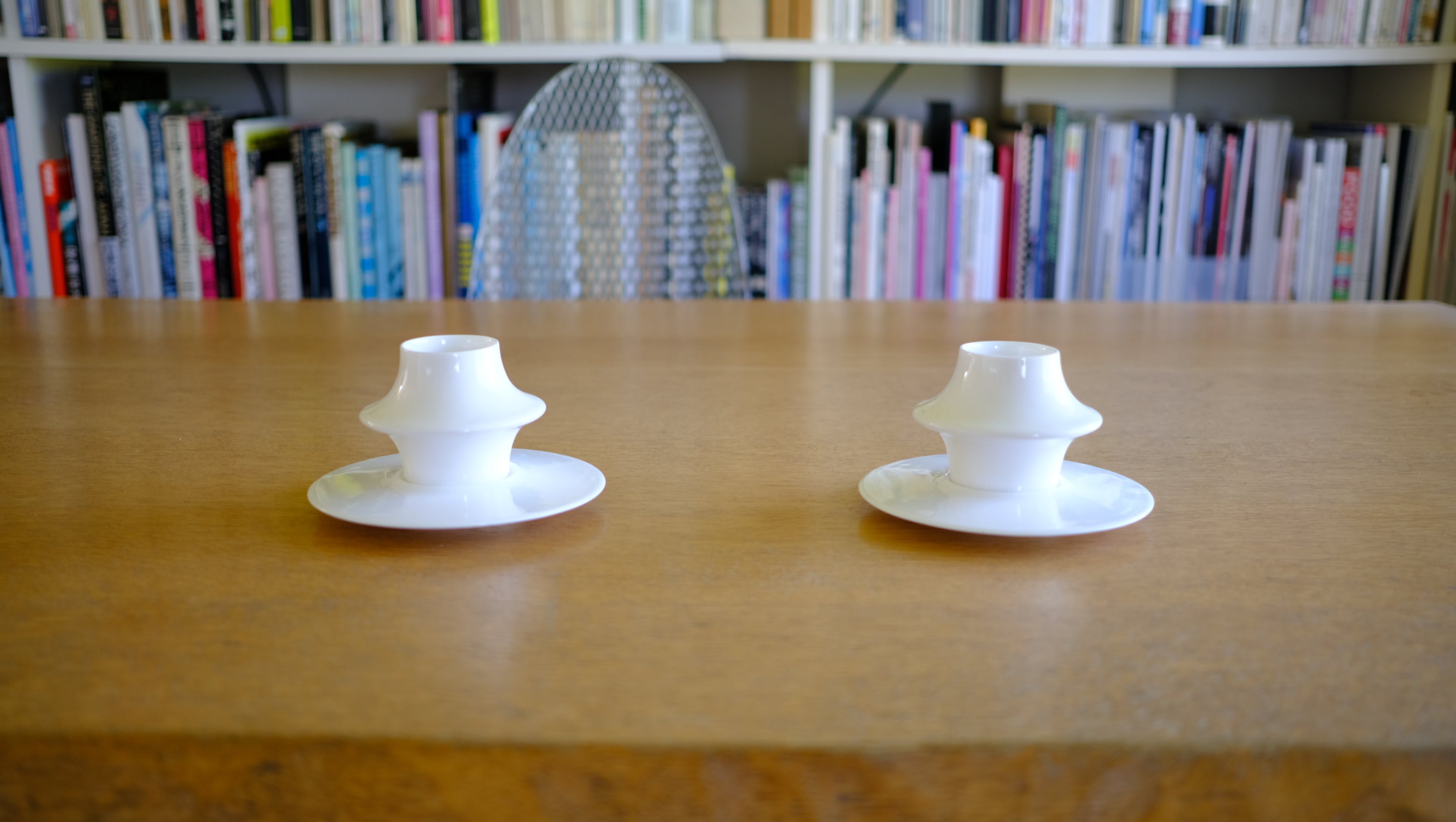 【廃盤品・デットストック】Tom Kovac × ALESSI「SUPA」デミタスカップ&ソーサー 2客セット|オフィチーナ・アレッシィ 建築家デザイン