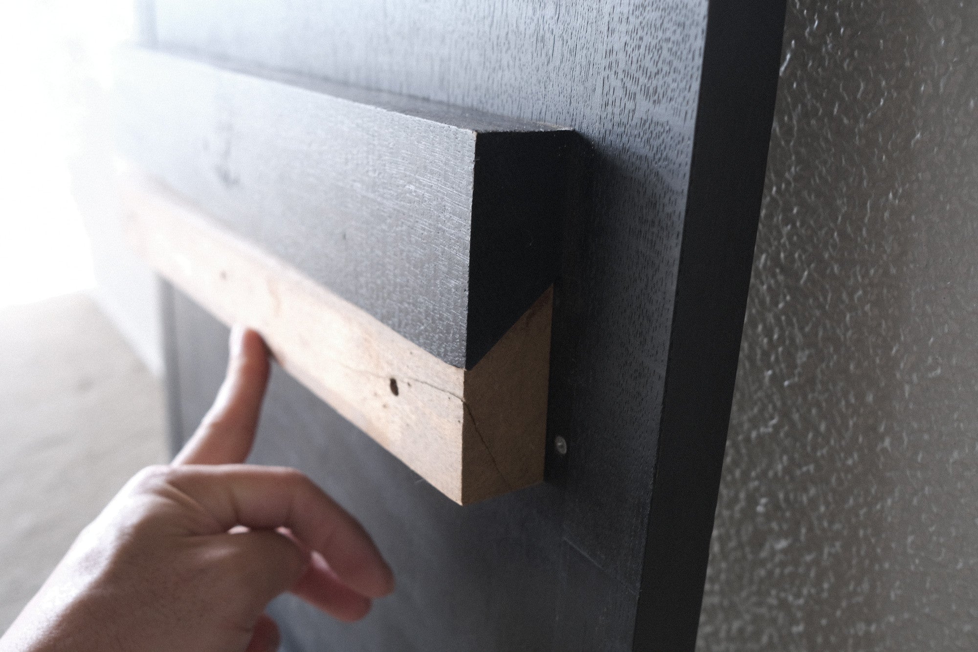 【希少】倉俣史朗 壁掛けミラー|筑波センターホテル特注モデル・ブラック|1980年代ヴィンテージ