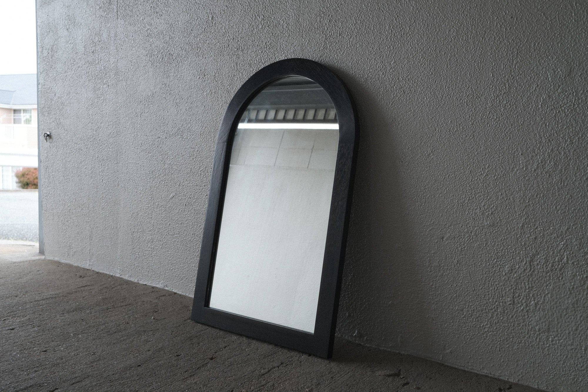 【希少】倉俣史朗 壁掛けミラー|筑波センターホテル特注モデル・ブラック|1980年代ヴィンテージ