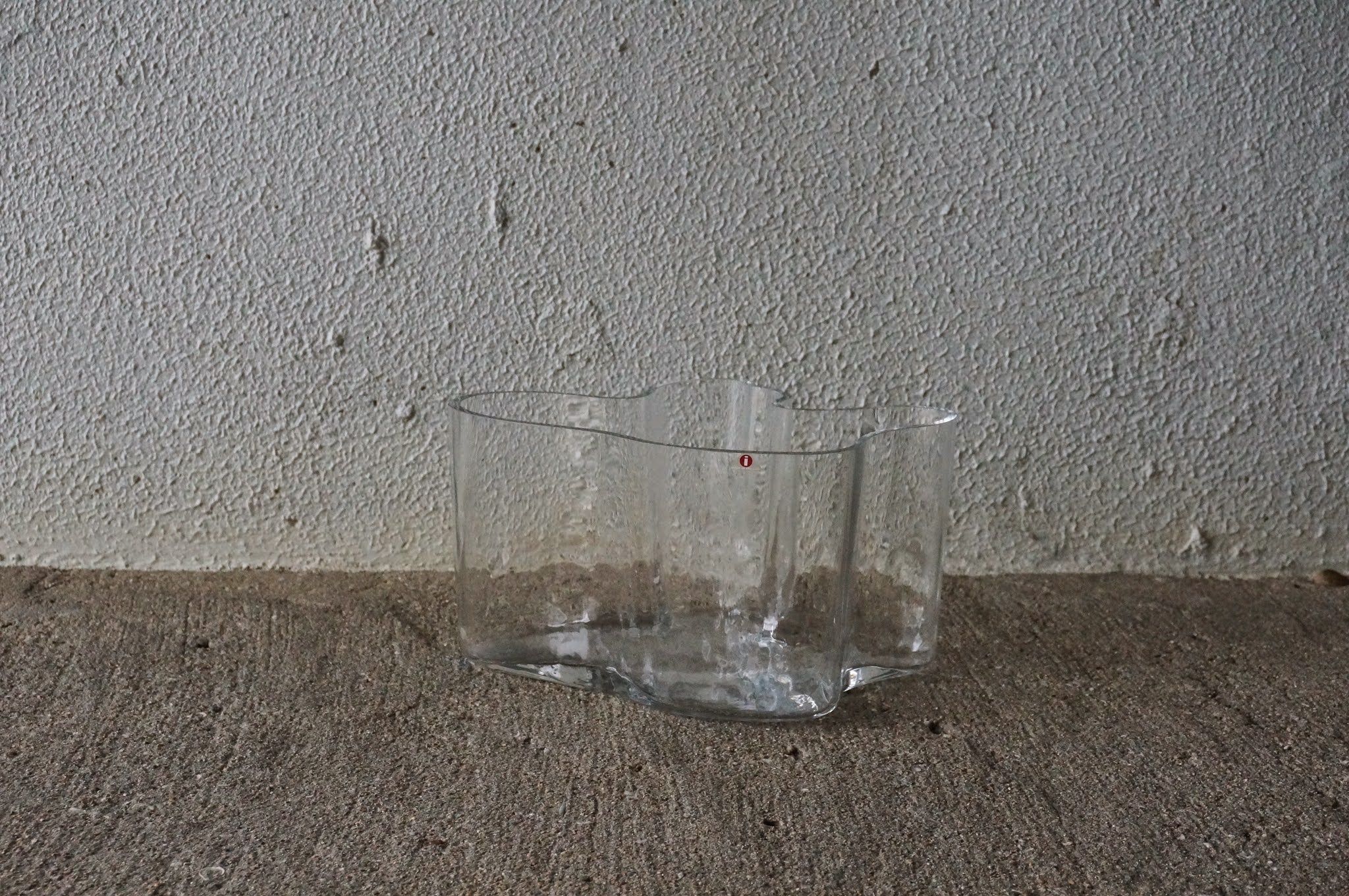 【希少・木枠成形】アルヴァ・アアルト 花瓶 クリア|ヴィンテージ Aalto vase Iittala 267mm