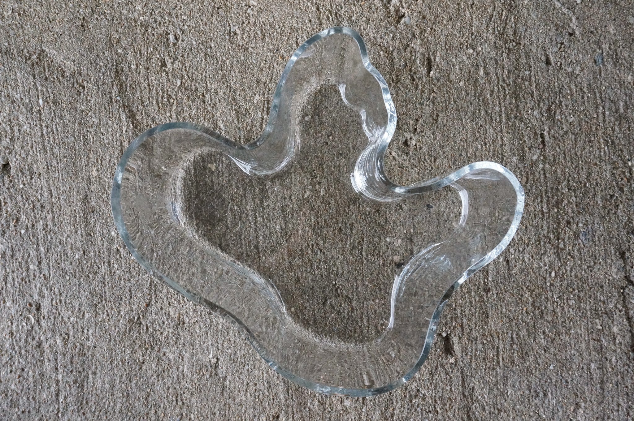 【希少・木枠成形】アルヴァ・アアルト 花瓶 クリア|ヴィンテージ Aalto vase Iittala 267mm