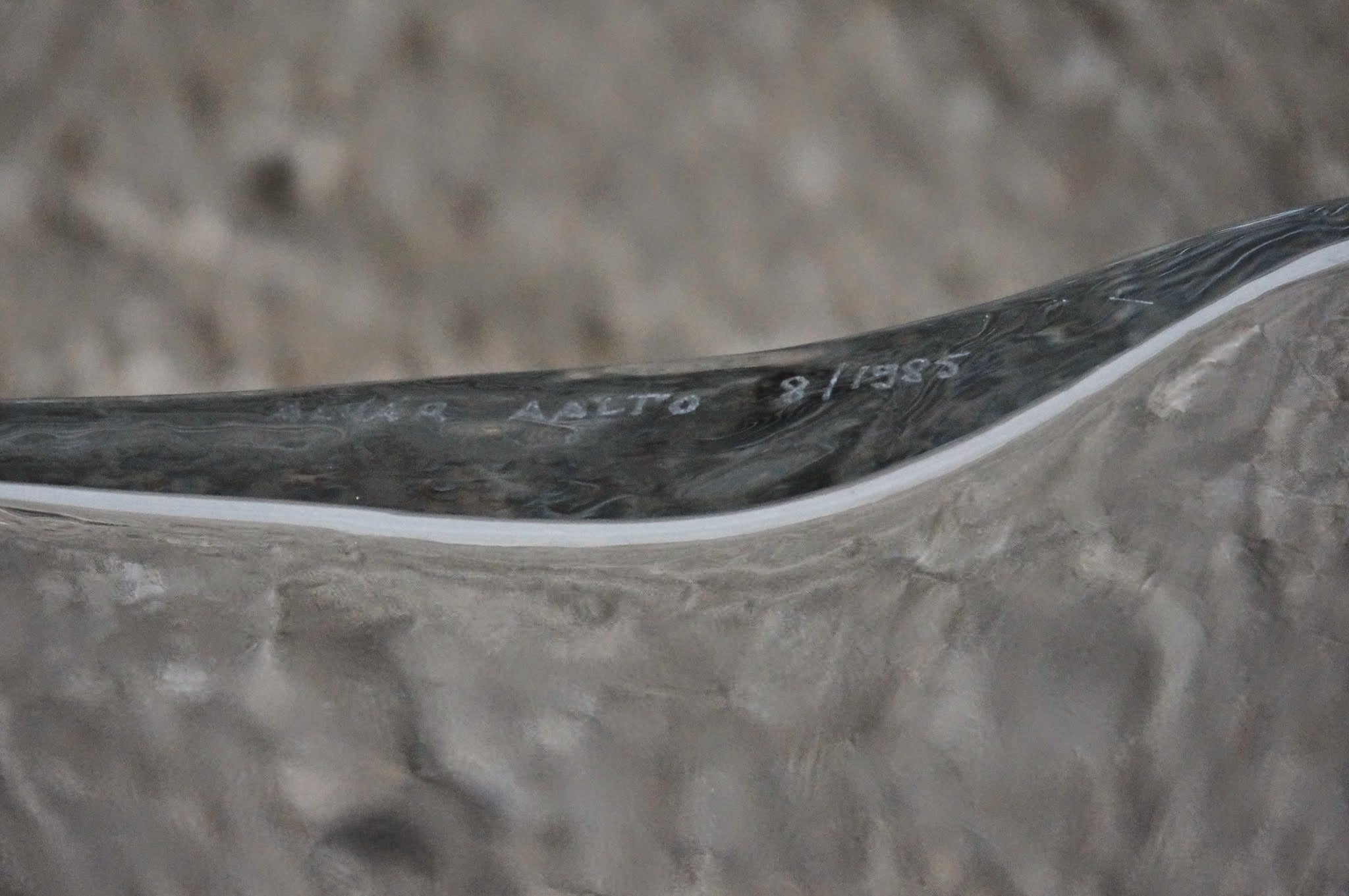 【希少・木枠成形】アルヴァ・アアルト 花瓶 クリア|ヴィンテージ Aalto vase Iittala 267mm