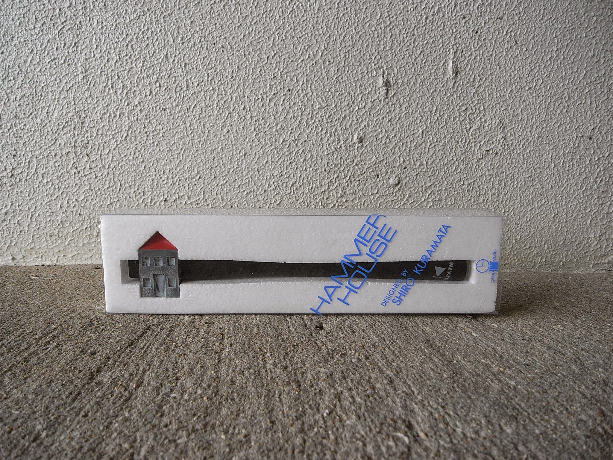 【希少・未使用】倉俣史朗 HAMMER HOUSE 赤屋根|幻のオリジナルアートピース/タイムスタジオ製