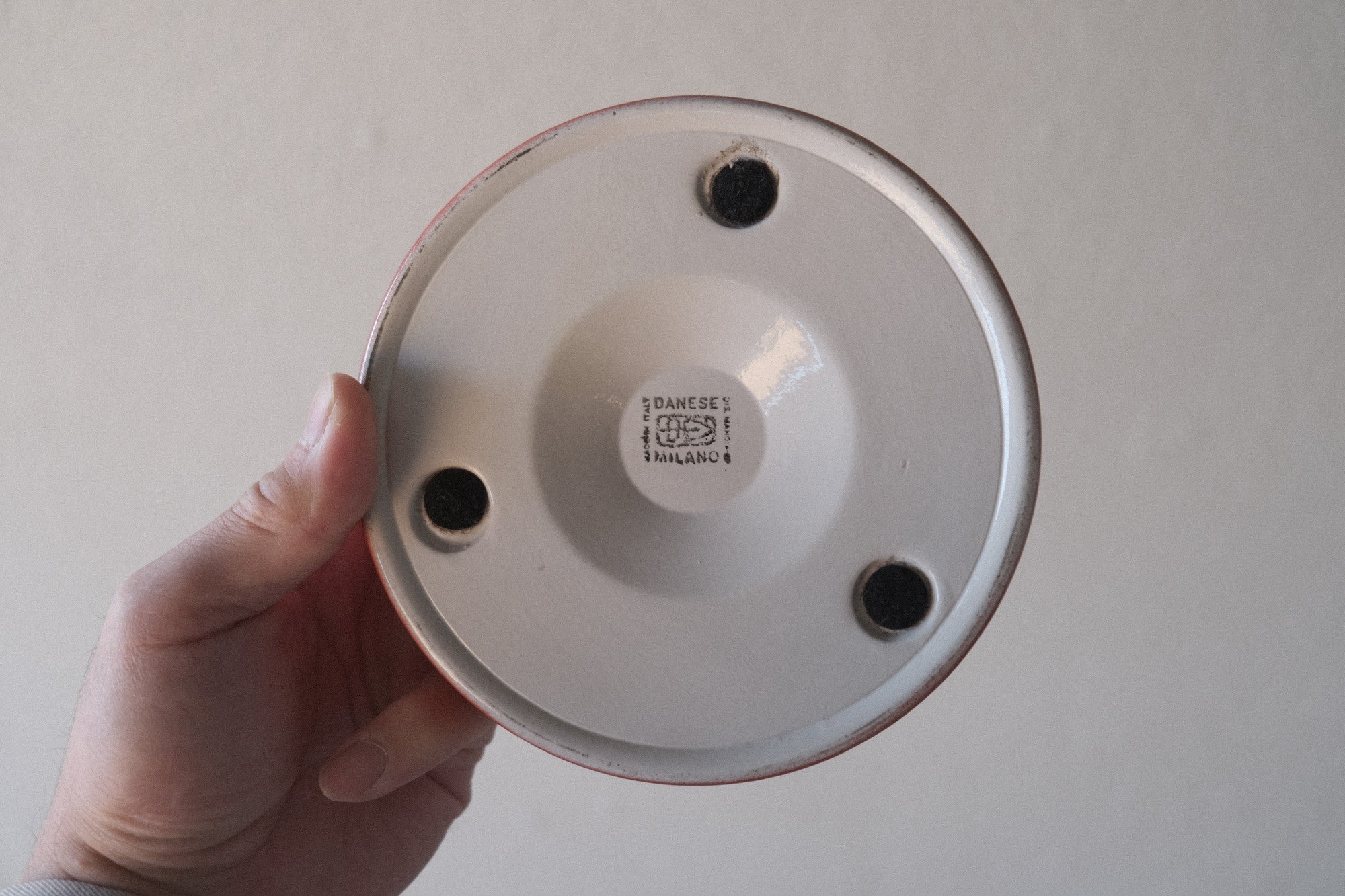 Angelo Mangiarotti Barbados|DANESE ヴィンテージ アッシュトレイ 赤|アンジェロ・マンジェロッティ|バルバドス