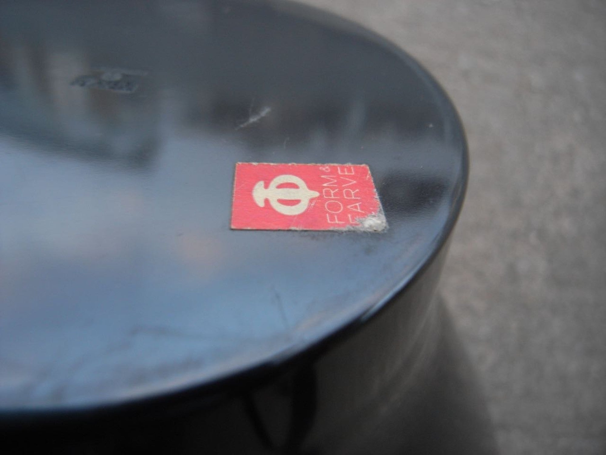 ヘニング・コッペル メラミンボウル ブラック φ220mm|デンマーク ヴィンテージ ステッカー付