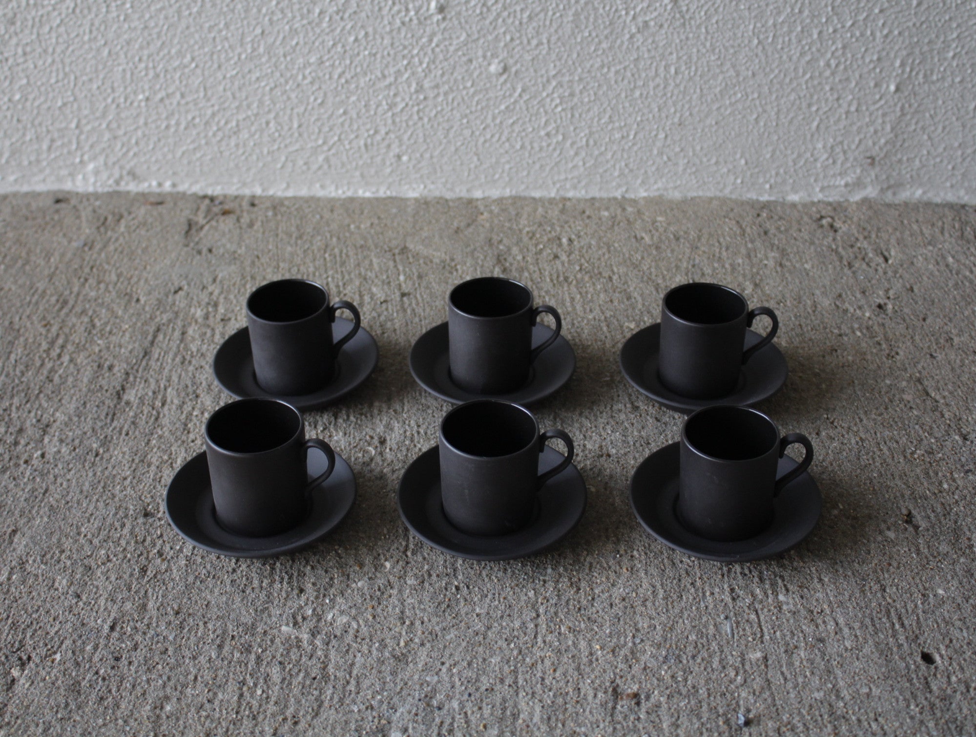 Black Basalt WEDGWOOD ブラックバサルト ウェッジウッド デミタス カップ&ソーサー