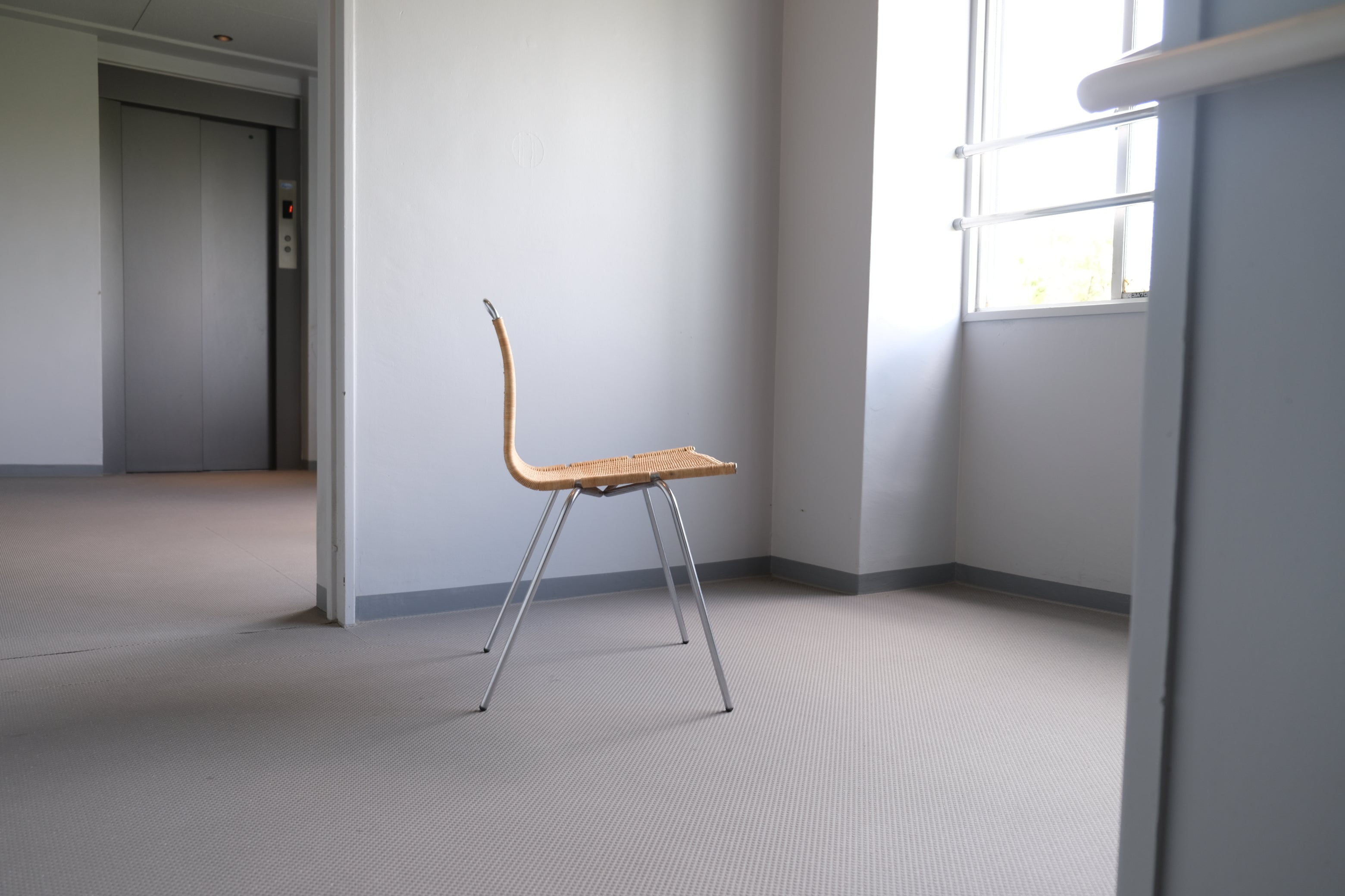 Poul Kjaerholm PK1｜PP MOBLER製 籐張りチェア［状態良好・1脚目／ヴィンテージ北欧家具］