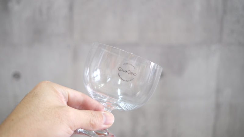 Karim Rasid design カリム・ラシッド デザイン GAIA&GINO カール ワイングラス カップ 上下両方使用可能 ガラス シャンパングラス［3］