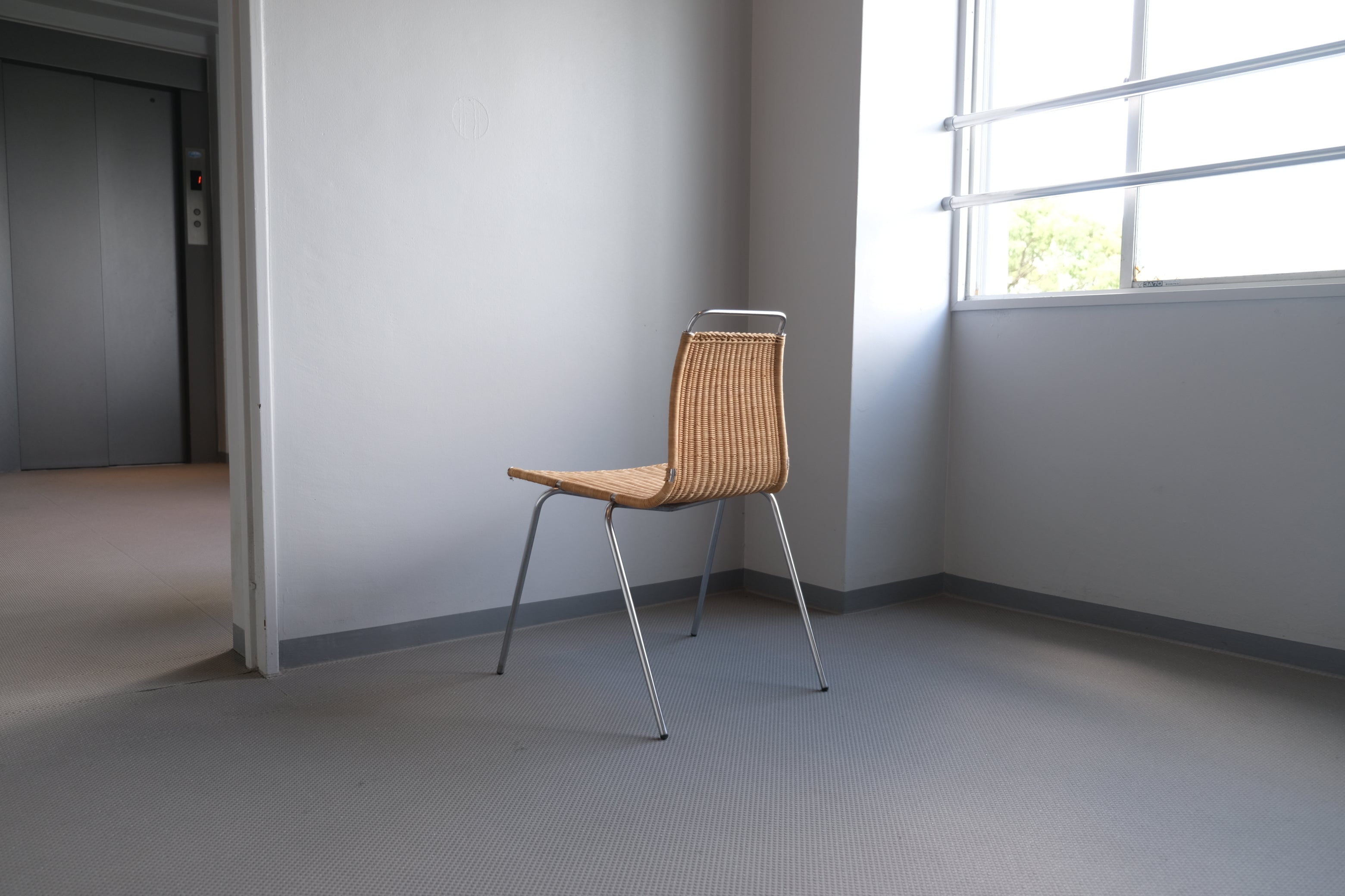 Poul Kjaerholm PK1｜PP MOBLER製 籐張りチェア［状態良好・2脚目／ヴィンテージ北欧家具］