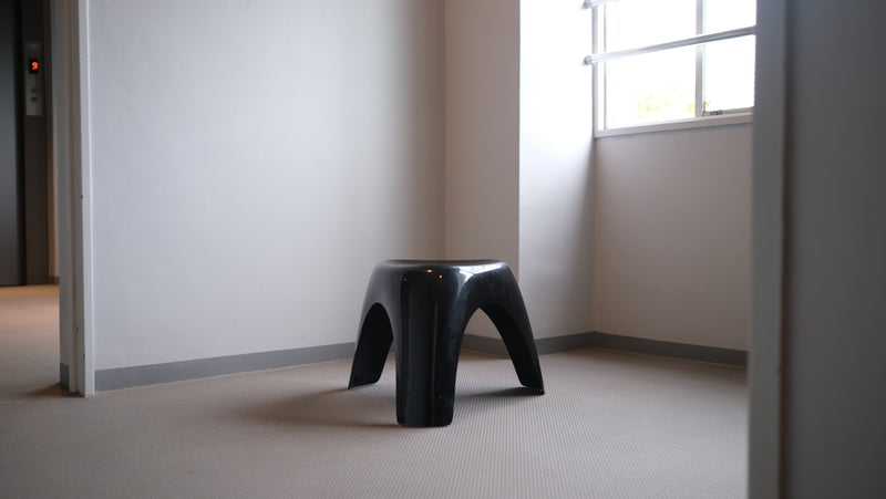 【希少】柳宗理 エレファントスツール Elephant Stool ハビタ Habita Chair Yanagi Sori 黒 ブラック