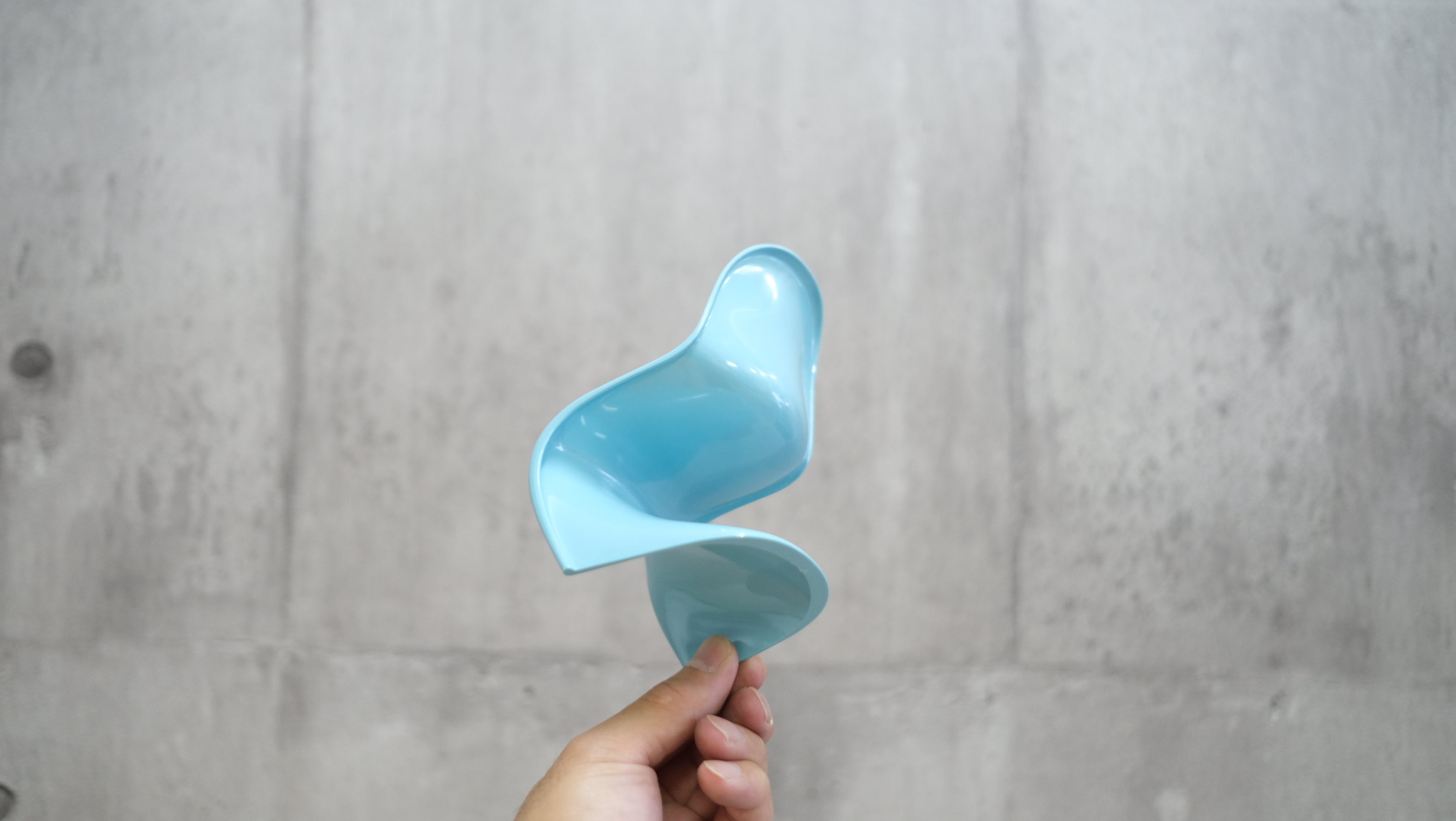 Vitra社製 ヴェルナー・パントン ミニチュア椅子 1/6サイズ ブルー ヴィトラ Verner Panton Chair