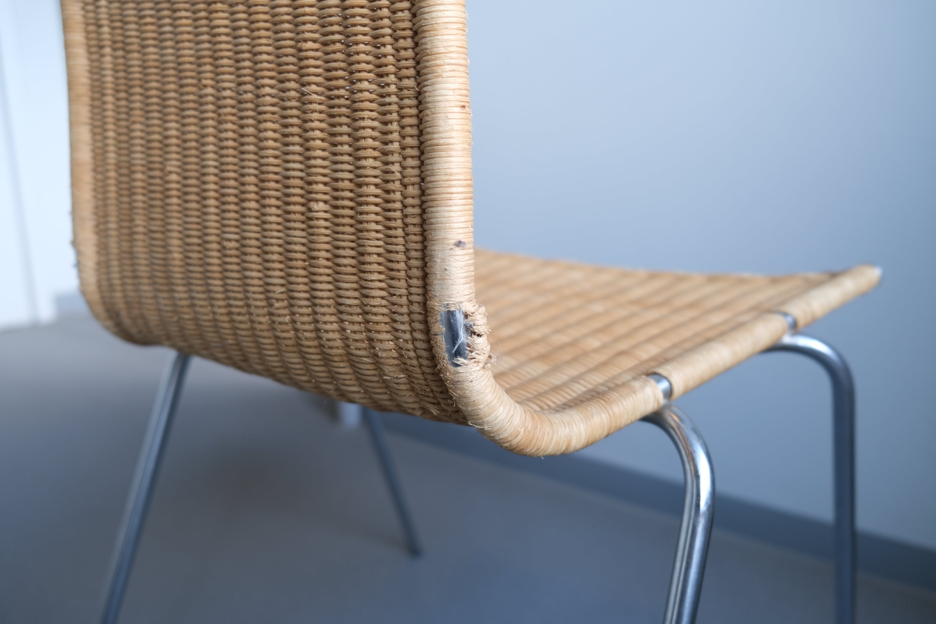 Poul Kjaerholm PK1｜PP MOBLER製 籐張りチェア［状態良好・2脚目／ヴィンテージ北欧家具］