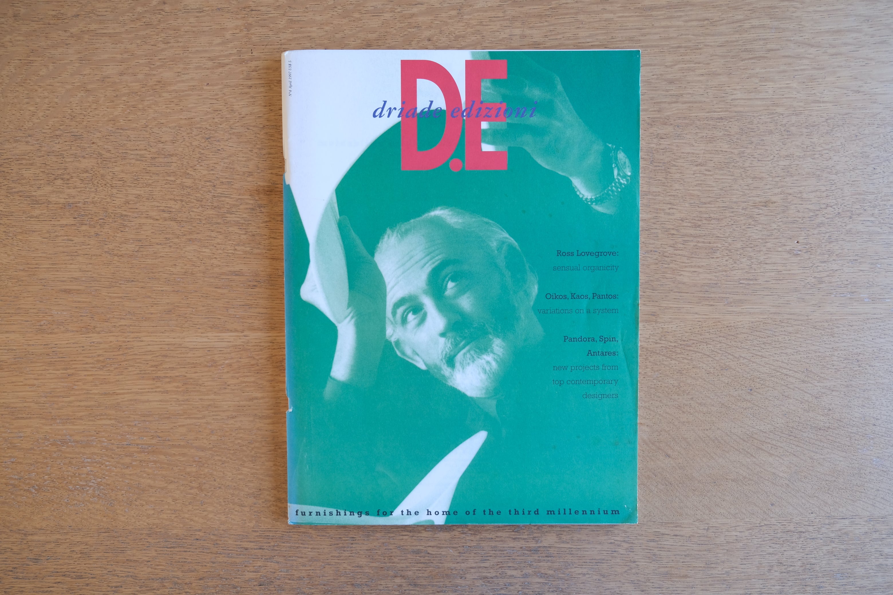 ［洋書］driade edizioni No.4 April 1997年 Ross Lovegrove ロス・ラブグローブ 25.5 × 34 cm