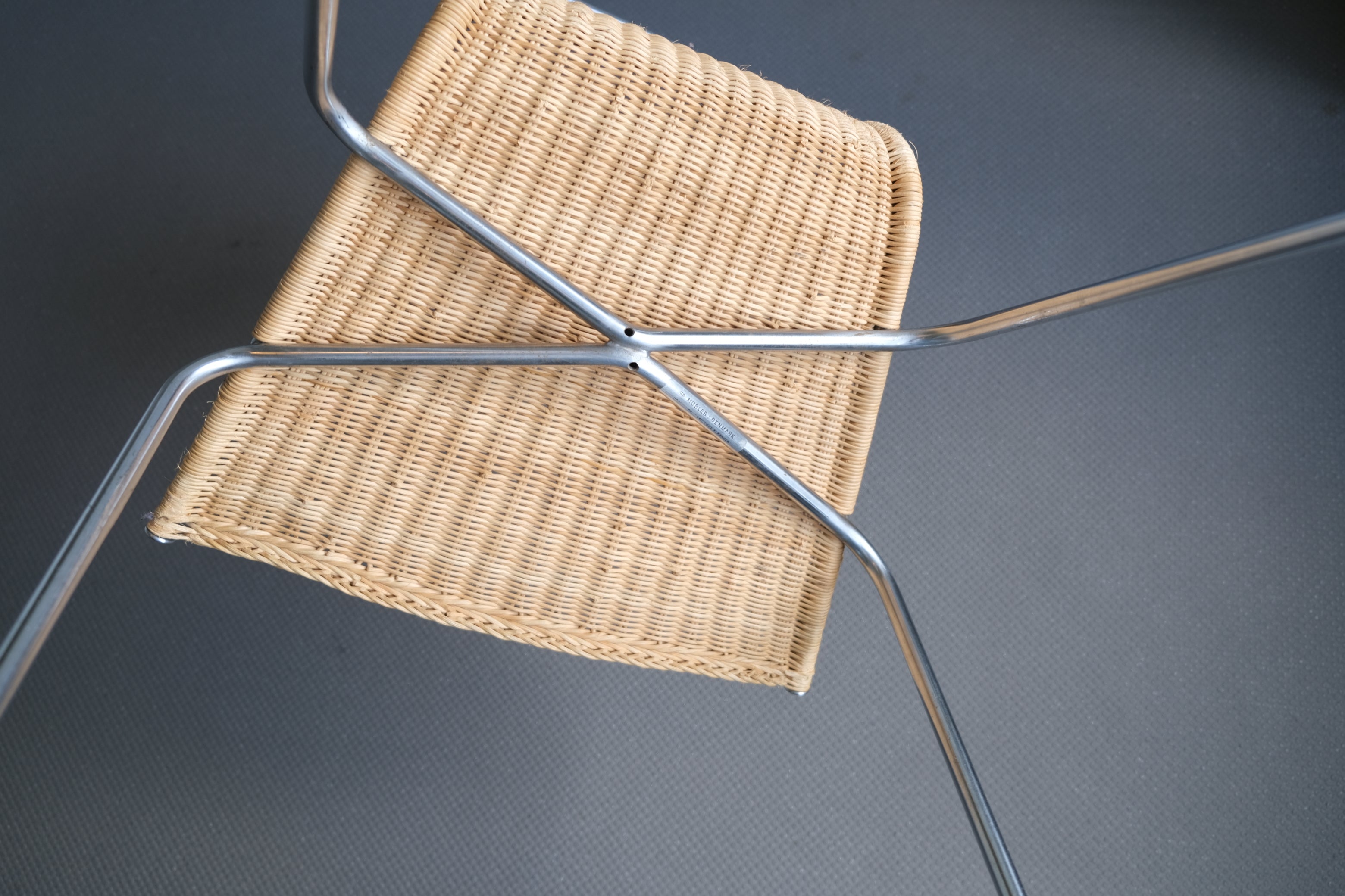 Poul Kjaerholm PK1｜PP MOBLER製 籐張りチェア［状態良好・2脚目／ヴィンテージ北欧家具］