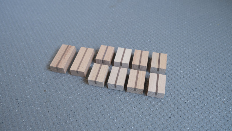 ［10個セット］積み木 箸置き 飛騨産業 端材 ウォールナット