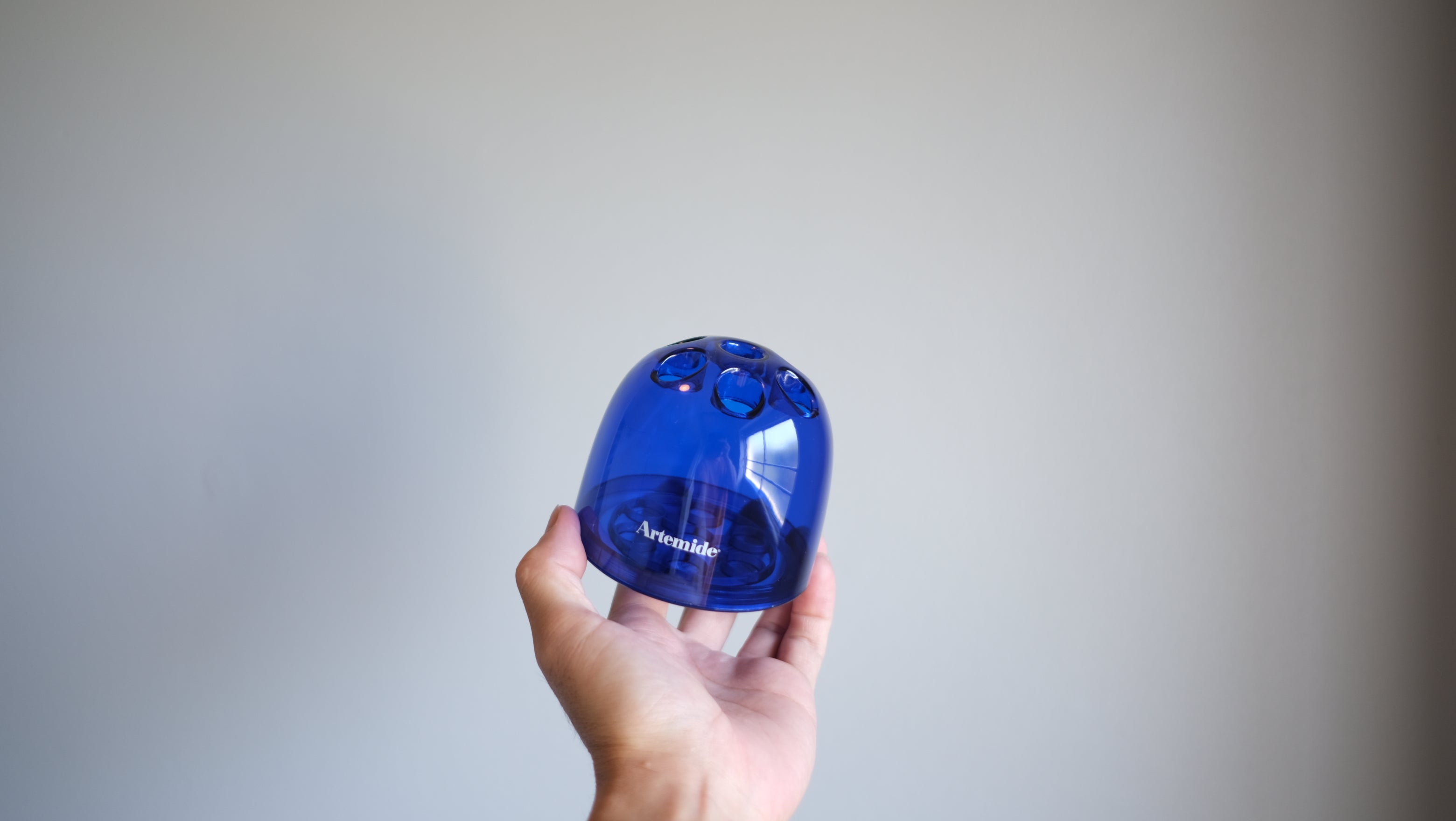 【デットストック・未使用】Artemide アルテミデ DEDALINO デダリーノ ペン立て スタンド ［青色］