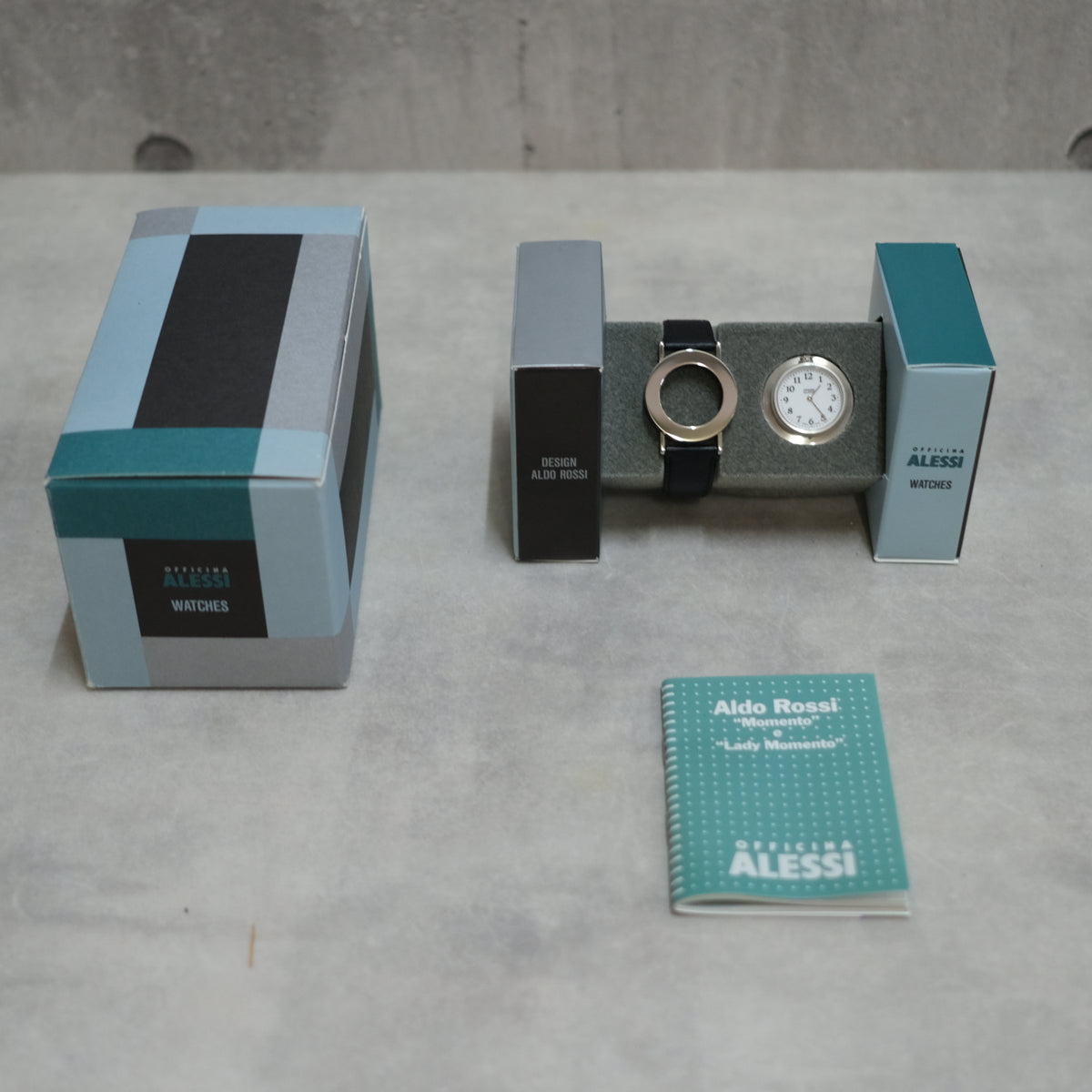 ALESSI アレッシ Aldo Rossi アルド・ロッシ MOMENTO 壁掛け時計 未