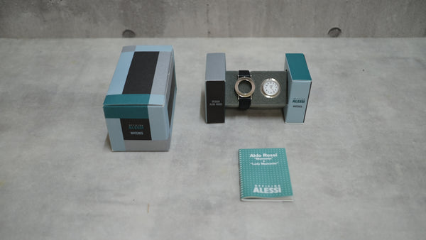 【デットストック・未使用】アルド・ロッシ 男性用腕時計 Aldo Rossi MOMENTO AR1/B 黒ベルト［電池交換済み］