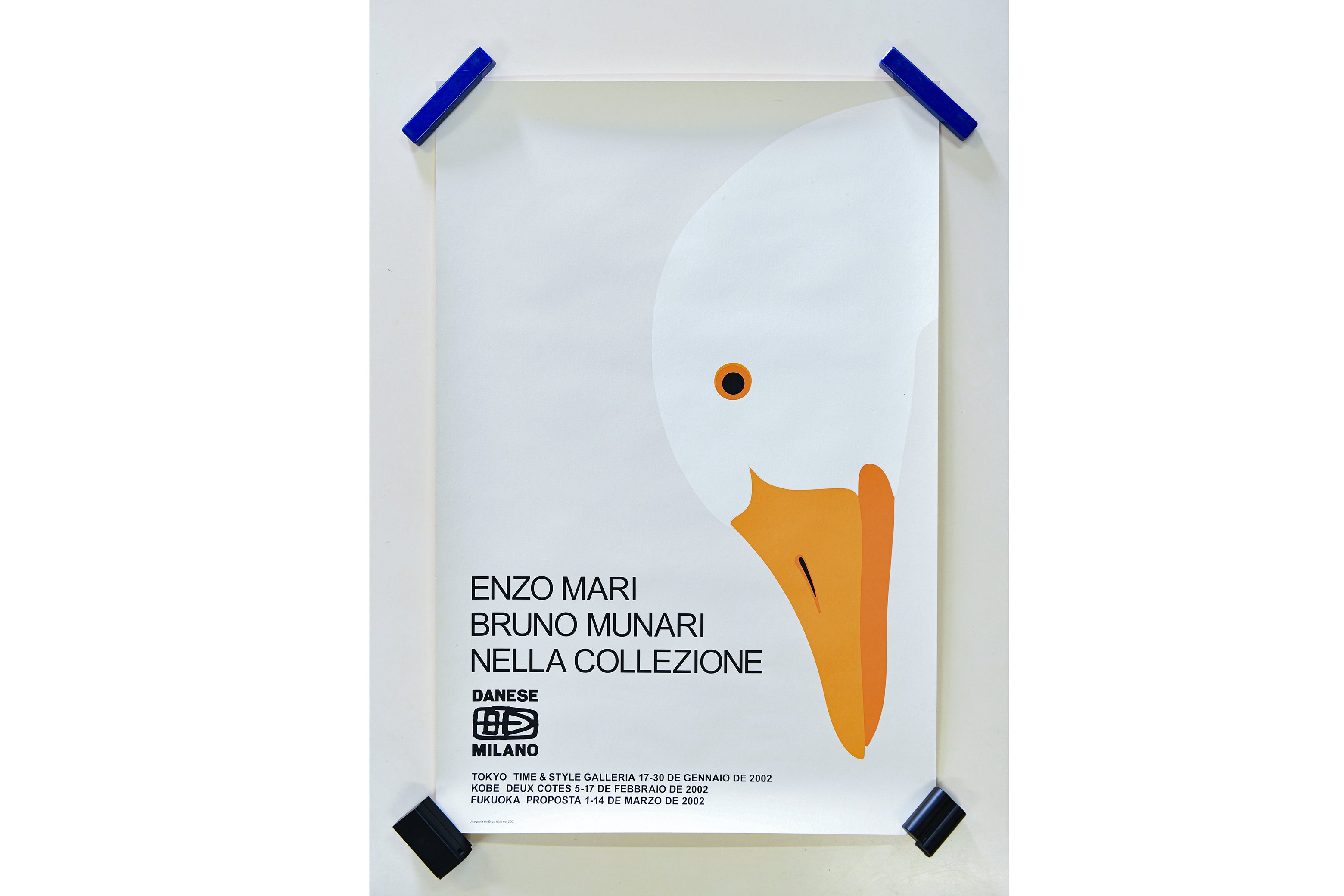【限定530部・高級ポスター】ダネーゼ展 ENZO MARI × BRUNO MUNARI｜2002