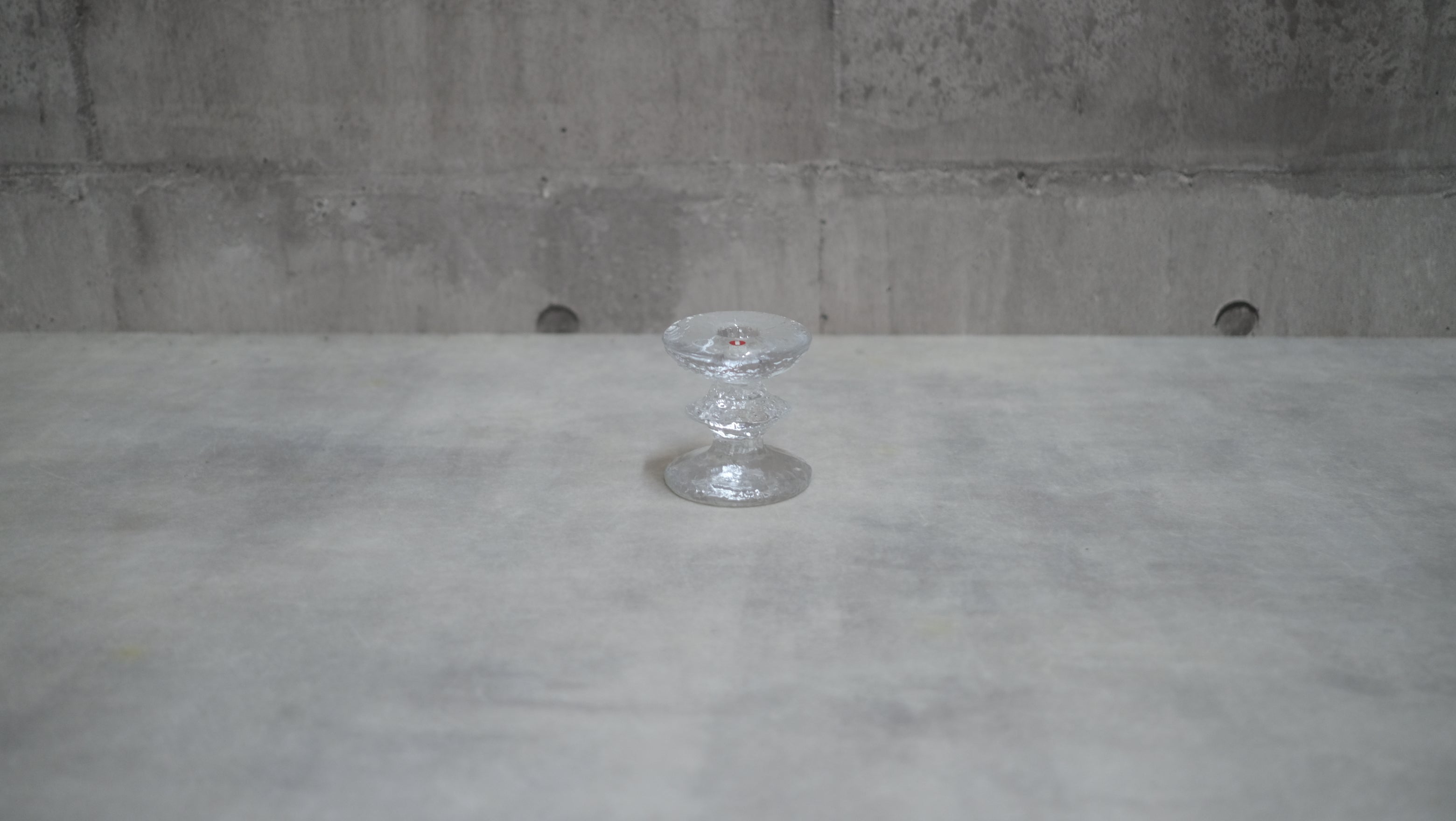 ［未使用・箱付き］iittala イッタラ FESTIVO キャンドルホルダー 80mm グラス Timo Sarpaneva ティモ・サルパネヴァ