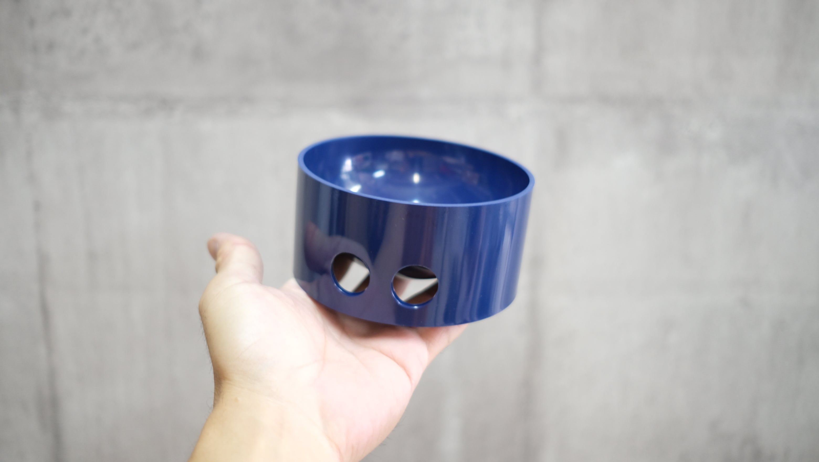 【デットストック】エンツォ・マリ オフィチーナ アレッシィ 90058AZ Enzo Mari TONGAREVA Melamine Officina Alessi Itary 青