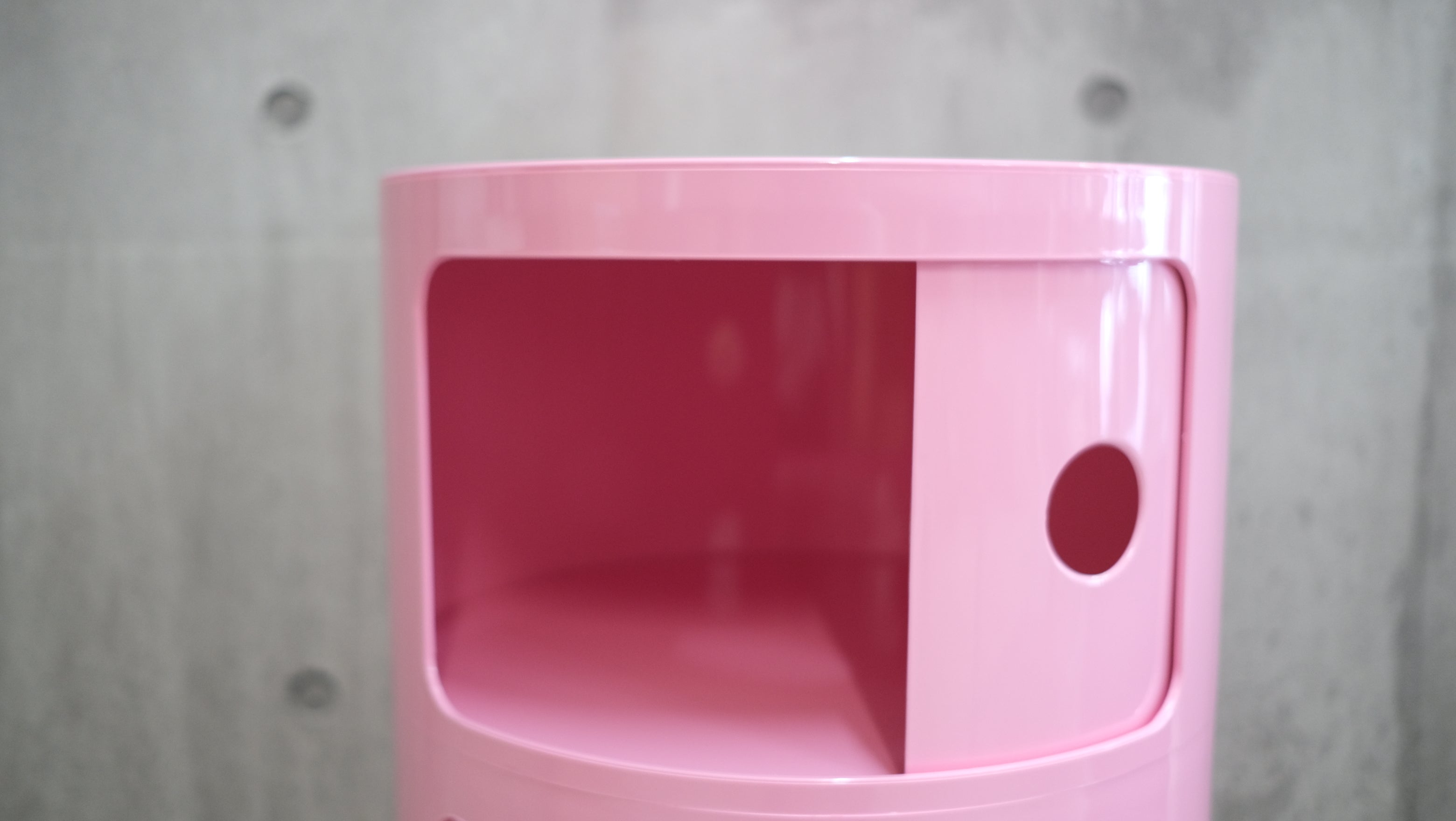 カルテル｜コンポニビリ 3段 ピンク（マット） Kartell Componibili 正規品｜収納家具・モジュール式