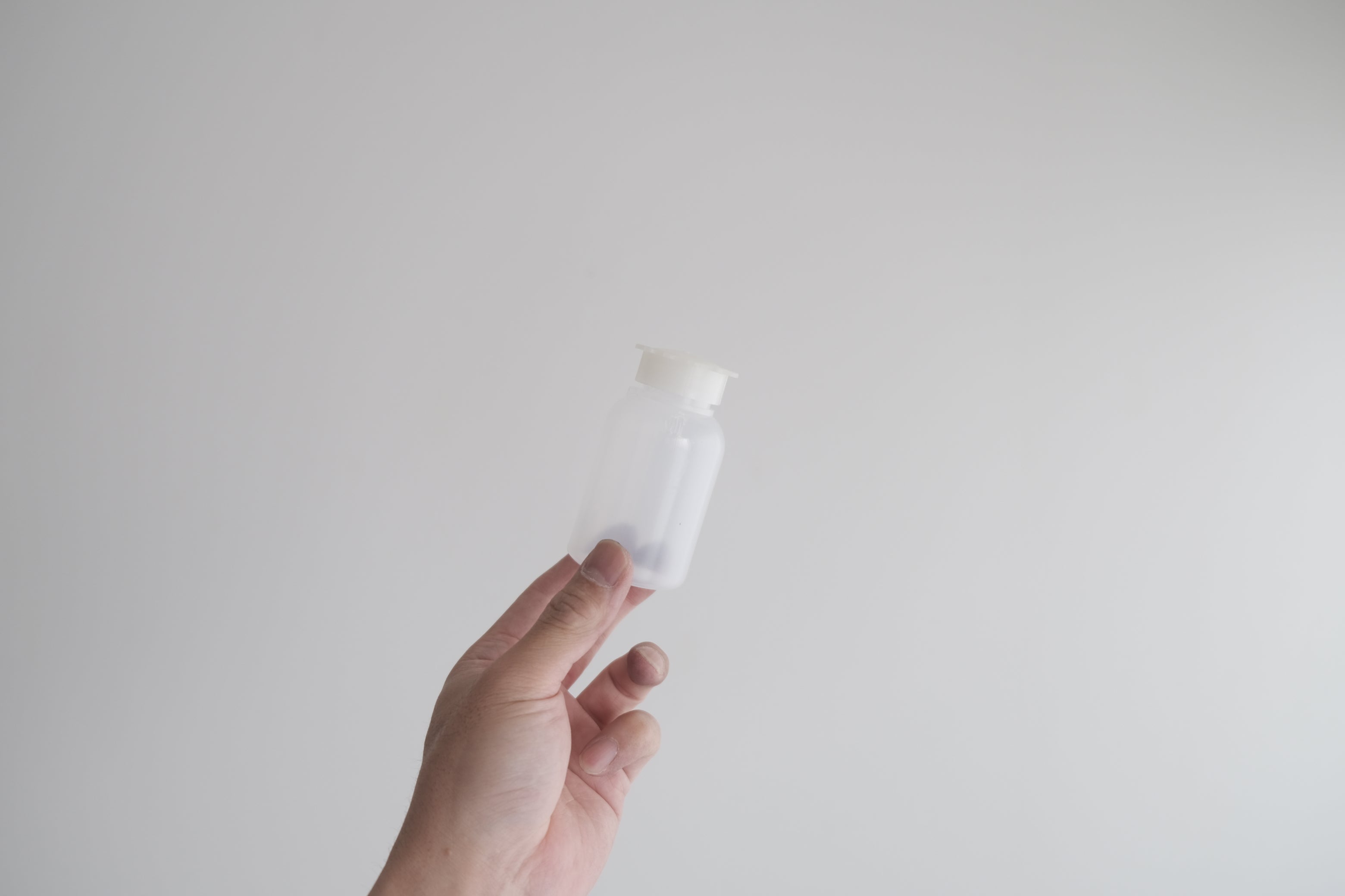 Kartell ラボ用PEボトル 50ml ホワイト（刻印なし）｜名もなき実験器具