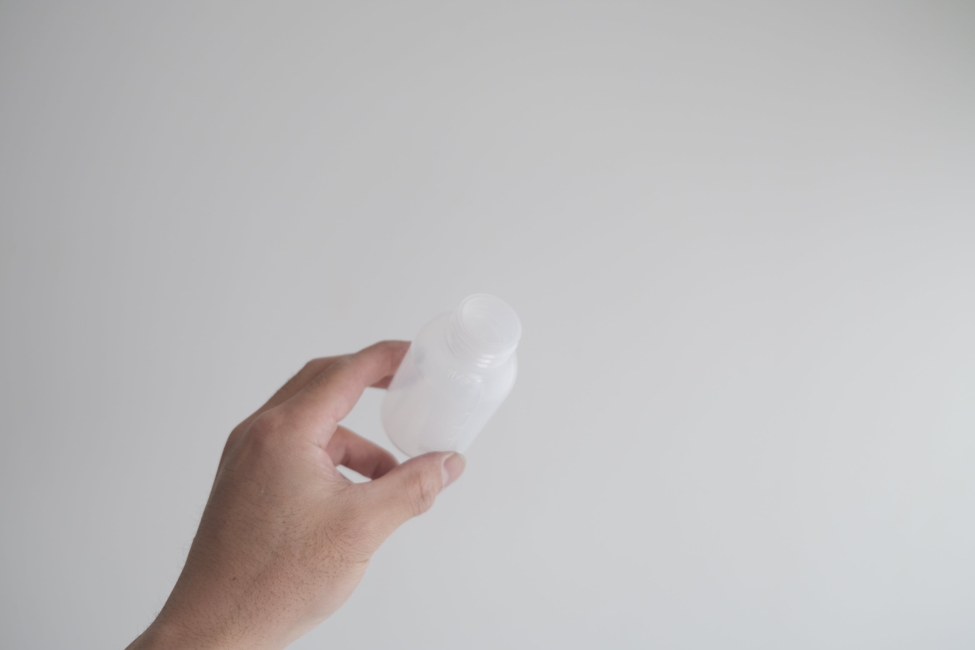 Kartell ラボ用PEボトル 50ml ホワイト（刻印なし）｜名もなき実験器具