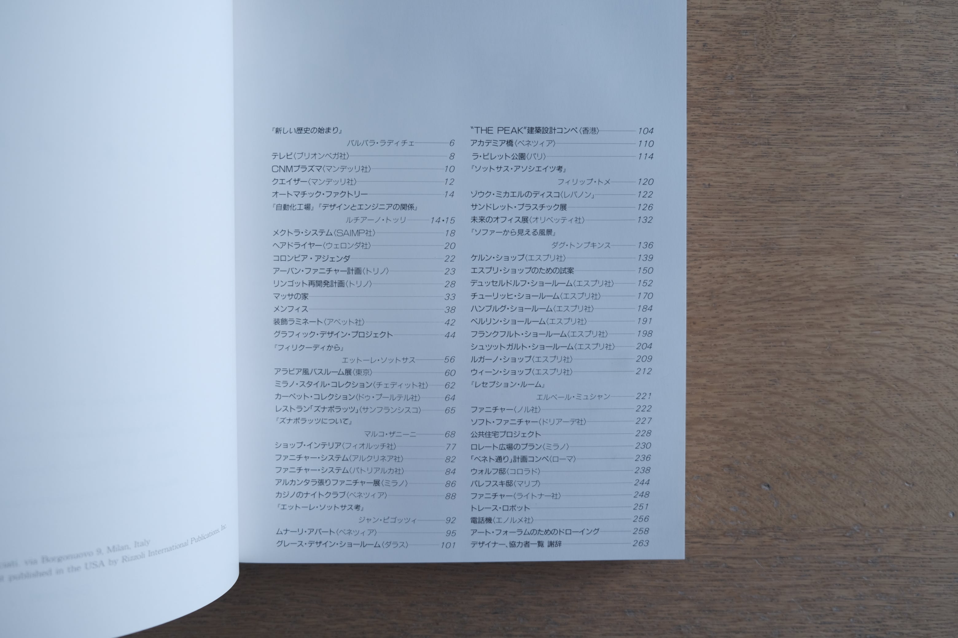 ソットサス・アソシエイツ 構成・解説｜SOTTSASS ASSOCIATI 日本語版 1988年 学習研究社