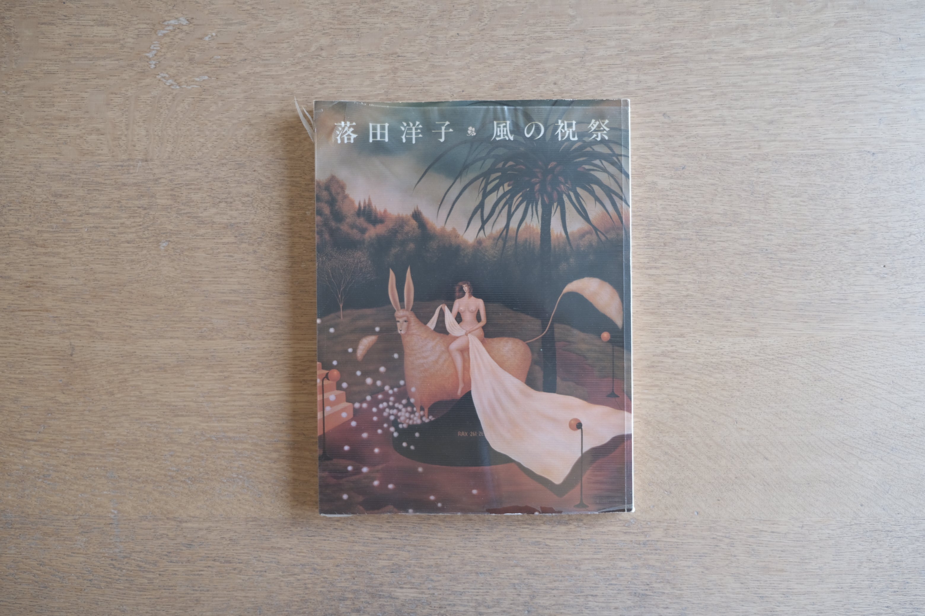 落田洋子作品集風の祝祭帯カバー付 落田洋子『風の祝祭』帯なし｜美術出版社 1981｜ビニールカバー痛み