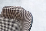 ［座面のみ］チャールズ&レイ・イームズ ジラルド生地張替え チェッカー ヴィンテージ シェルアームチェア ハーマンミラー Charles & Ray Eames Herman Miller Fiberglass Armshell Chair Checker