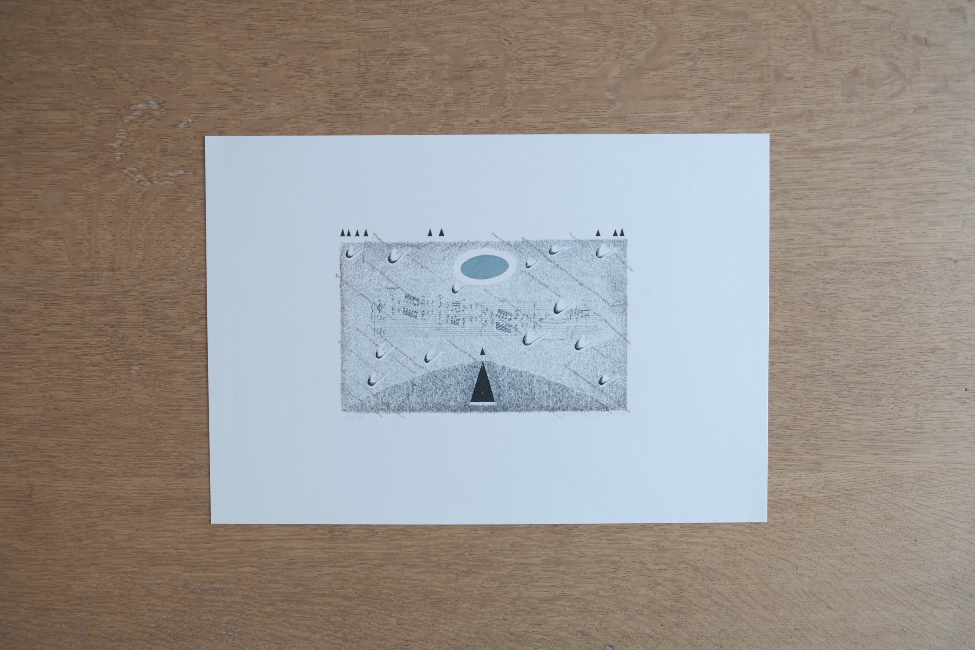 長田弘 × 冬澤未都彦「黙されたことば 抄」版画作品（1996）限定73部｜サイン入り