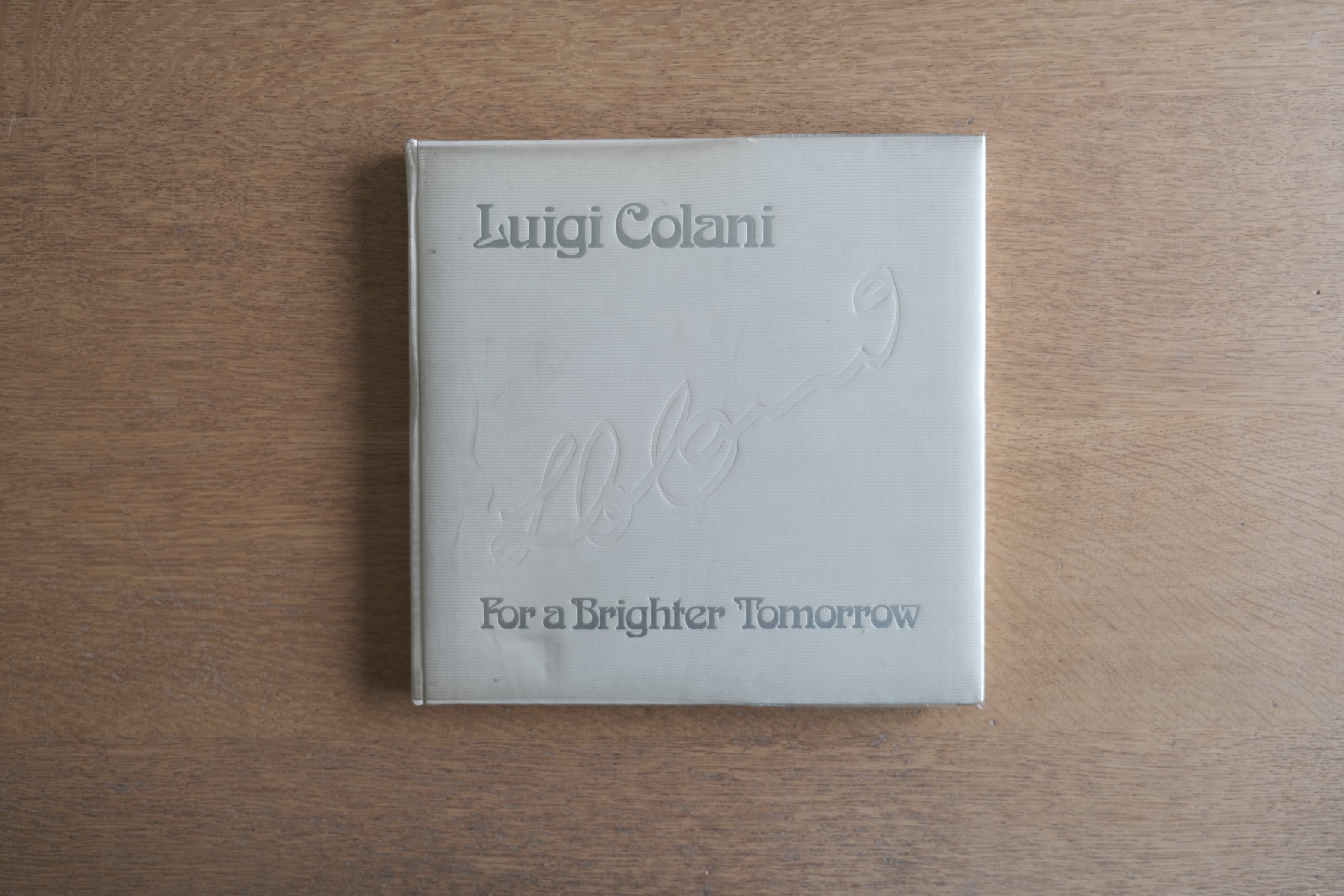 ルイジ・コラーニ作品集《For a Brighter Tomorrow》CAR STYLING別冊 / 1981年 初版 上製本