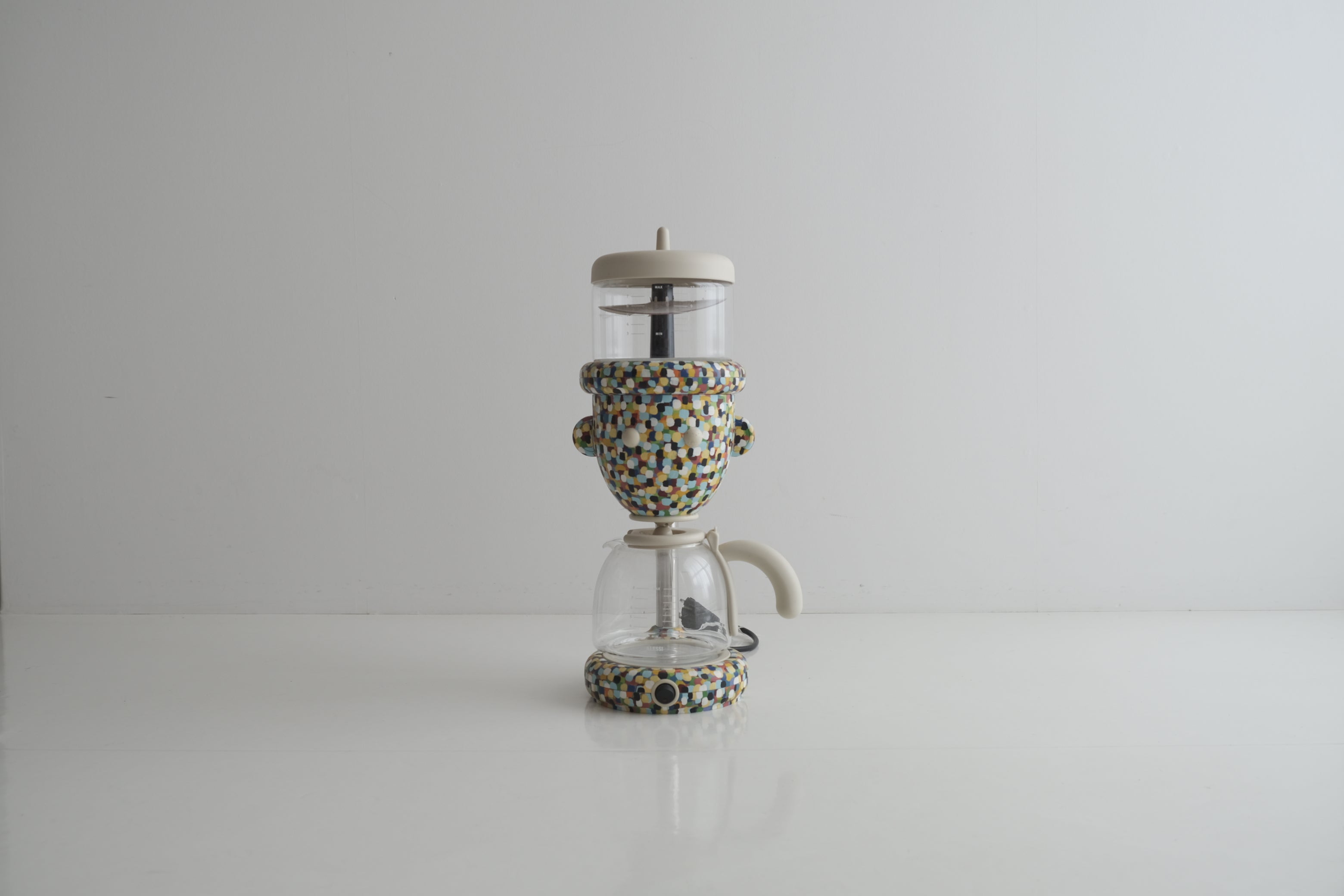 【ヴィンテージ】Alessandro Mendini × Alessi｜ポストモダン コーヒーメーカー《Proust柄／2007年製》