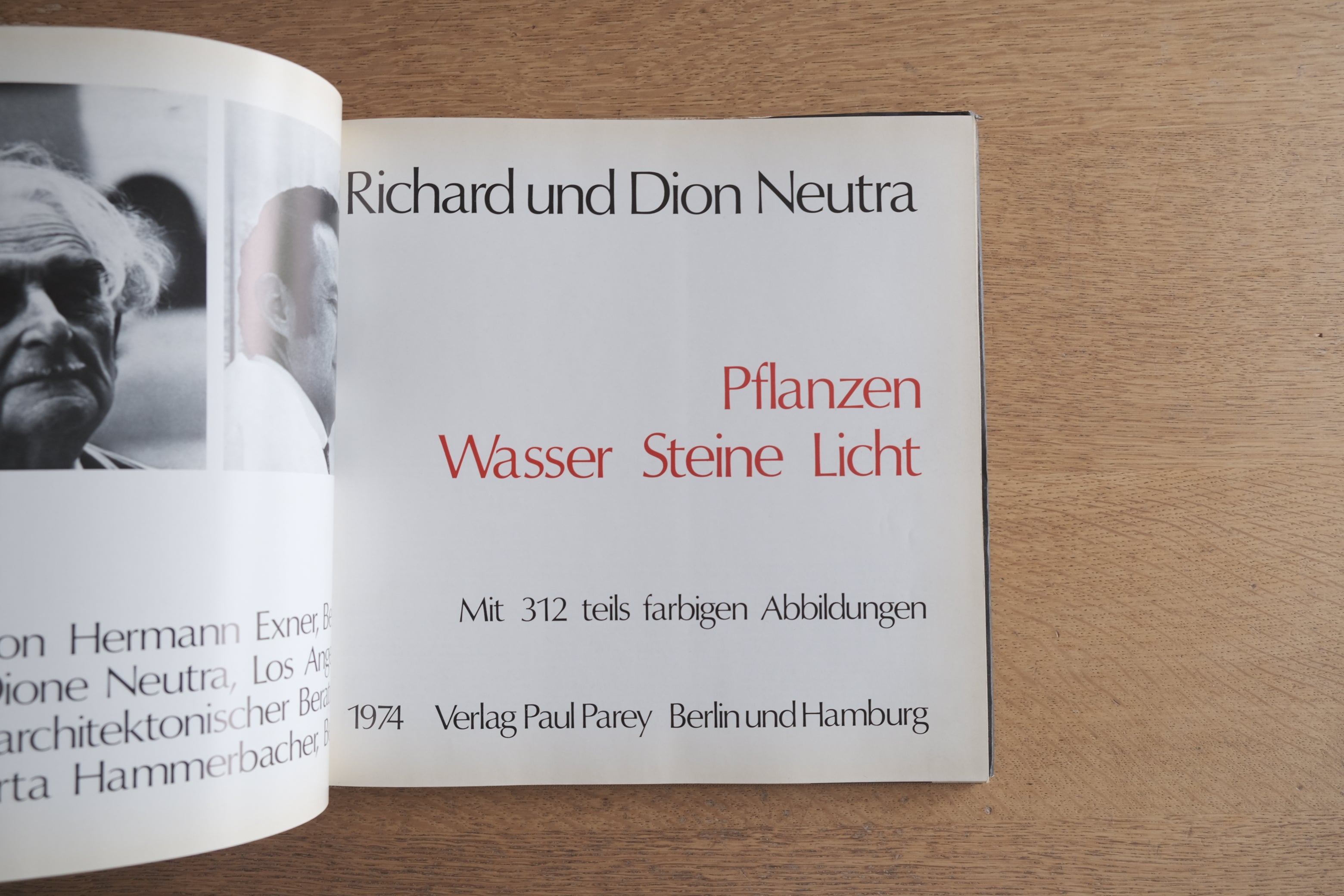 リチャード＆ディオン・ノイトラ親子の建築 植物・水・石・光｜Richard und Dion Neutra｜1974年 初版 ドイツ語建築書