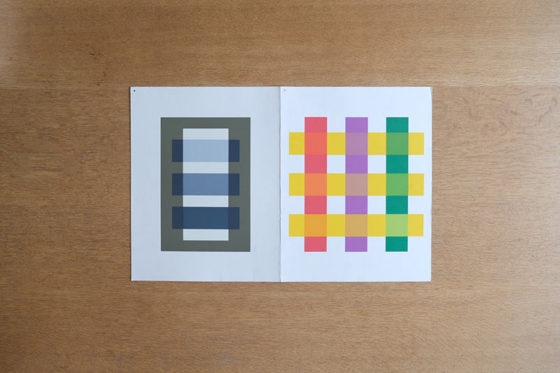 ヨゼフ・アルバース Josef Albers シルクスクリーン Interaction of color Die Wechselbeziehung der Farbe 1973年 Keller XI-3