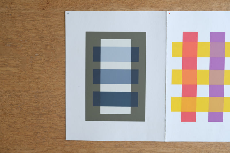 ヨゼフ・アルバース Josef Albers シルクスクリーン Interaction of color Die Wechselbeziehung der Farbe 1973年 Keller XI-3