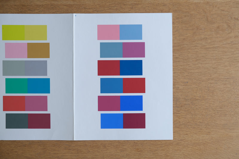 ヨゼフ・アルバース Josef Albers シルクスクリーン Interaction of color Die Wechselbeziehung  der Farbe 1973年 Keller XXI-1