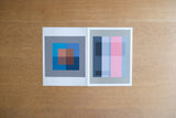 ヨゼフ・アルバース Josef Albers シルクスクリーン Interaction of color Die Wechselbeziehung der Farbe 1973年 Keller XVII-2