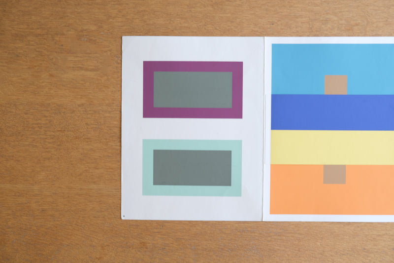 ヨゼフ・アルバース Josef Albers シルクスクリーン Interaction of color Die Wechselbeziehung der Farbe 1973年 Keller IV-1